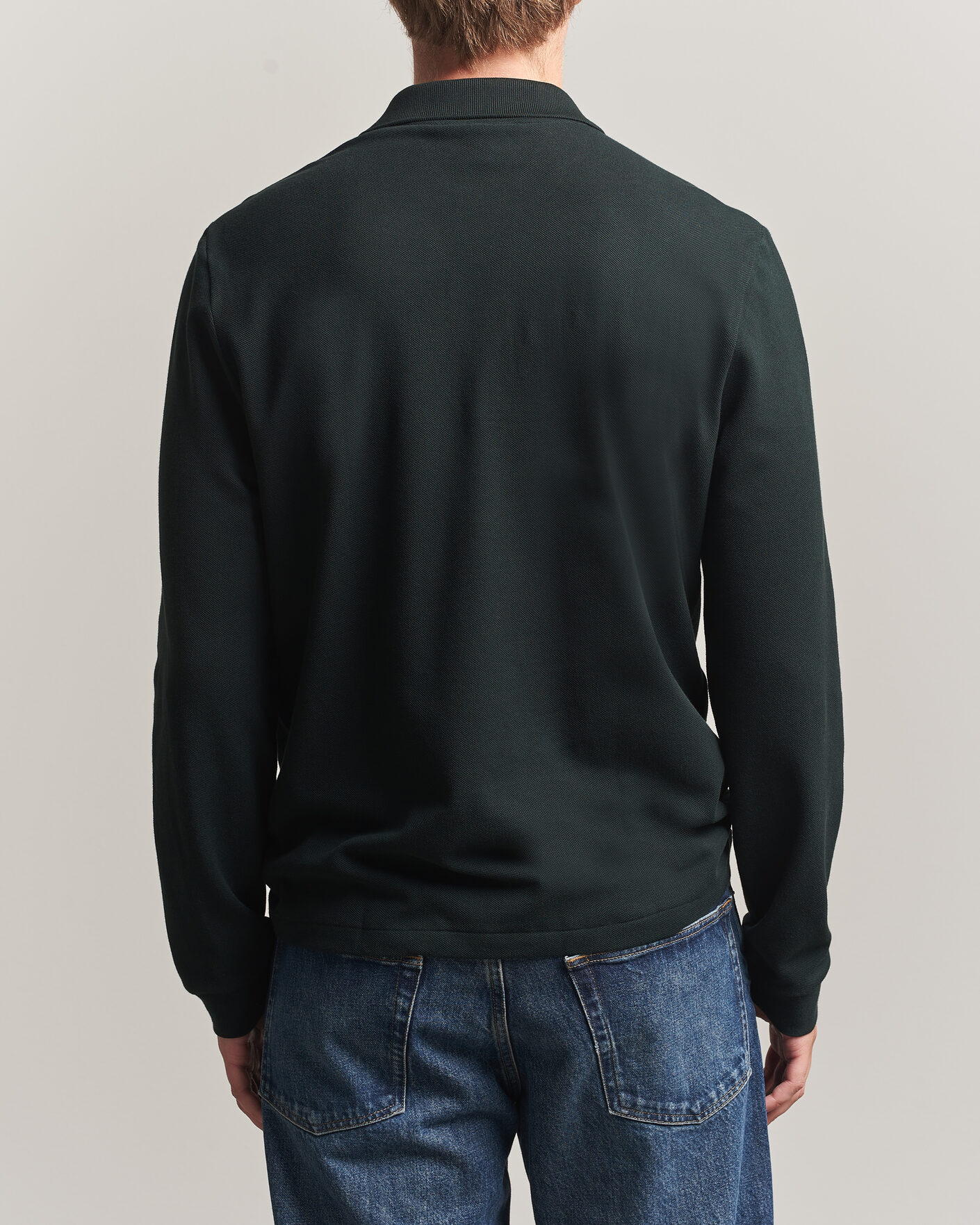 Homme | Polos | Lacoste | Original Long Sleeve Polo Piké Dark Varech