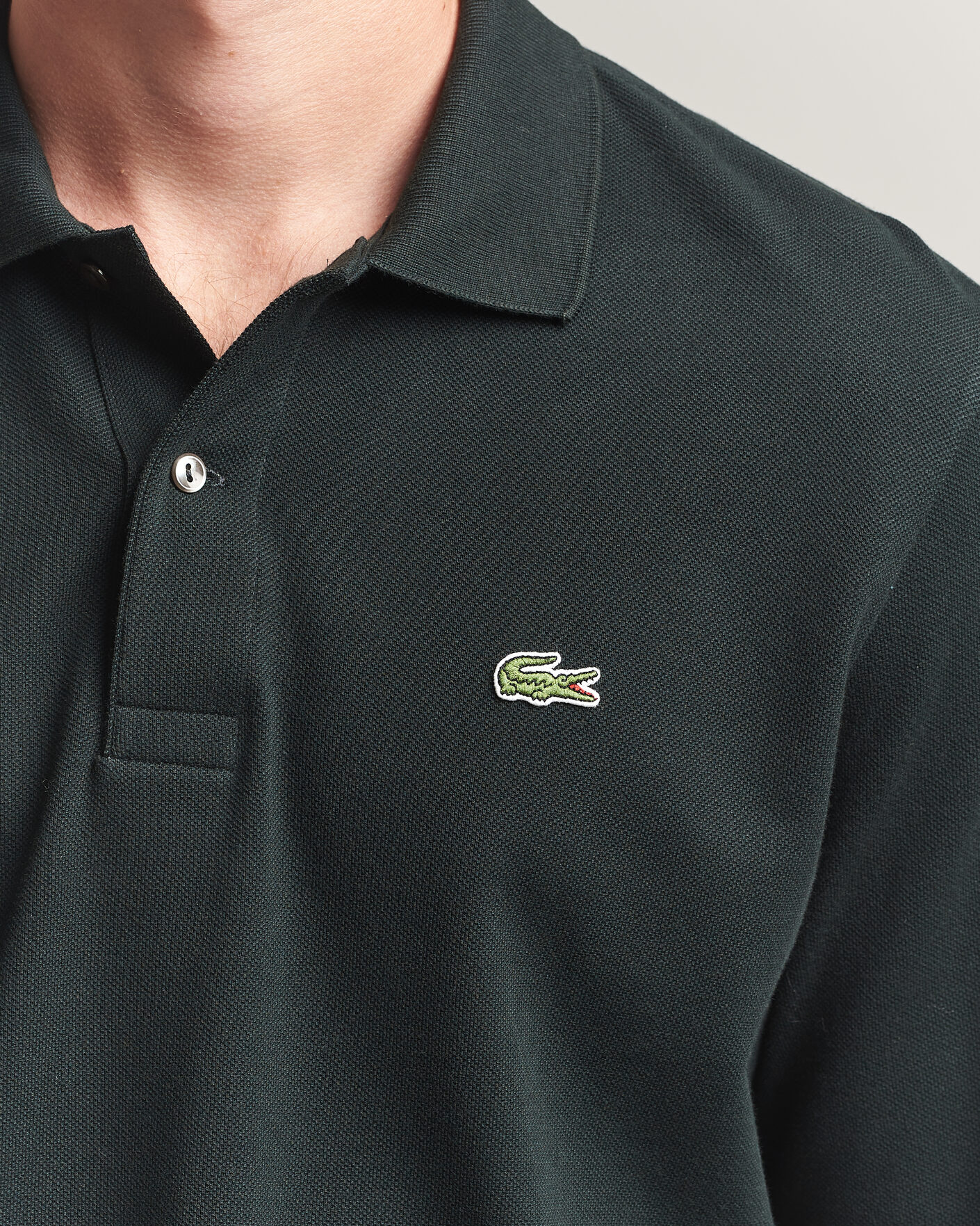 Homme | Polos | Lacoste | Original Long Sleeve Polo Piké Dark Varech