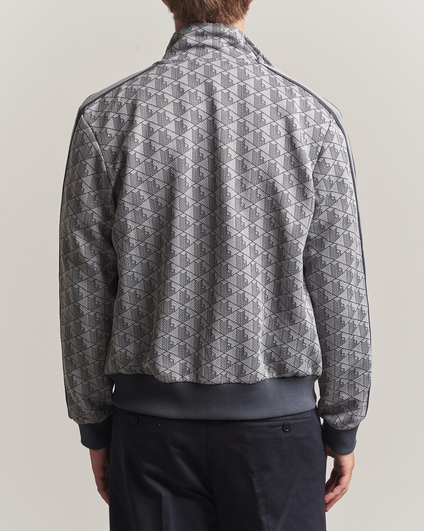 Homme | Pulls Et Tricots | Lacoste | Monogram Track Jacket Calluna/Graphite