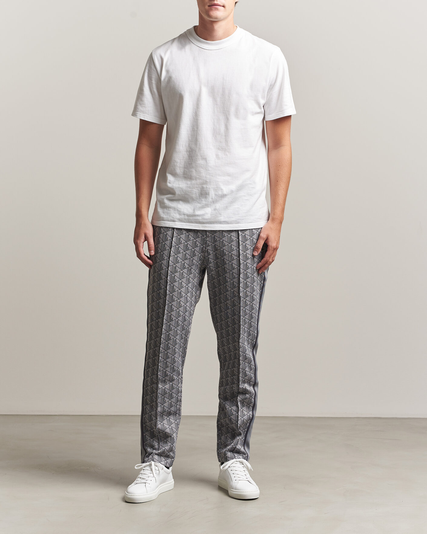 Homme | Pantalons | Lacoste | Monogram Track Pants Calluna/Graphite