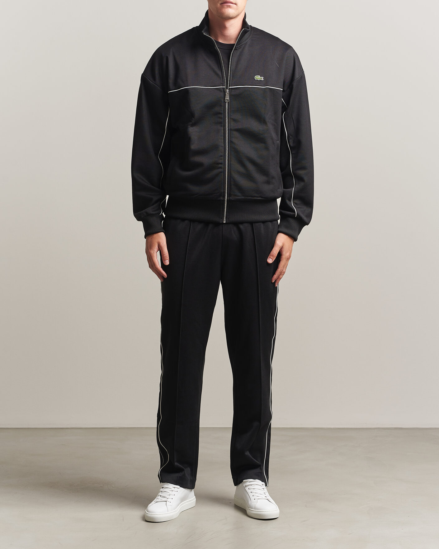 Homme | Pulls Et Tricots | Lacoste | Piqué Track Jacket Black