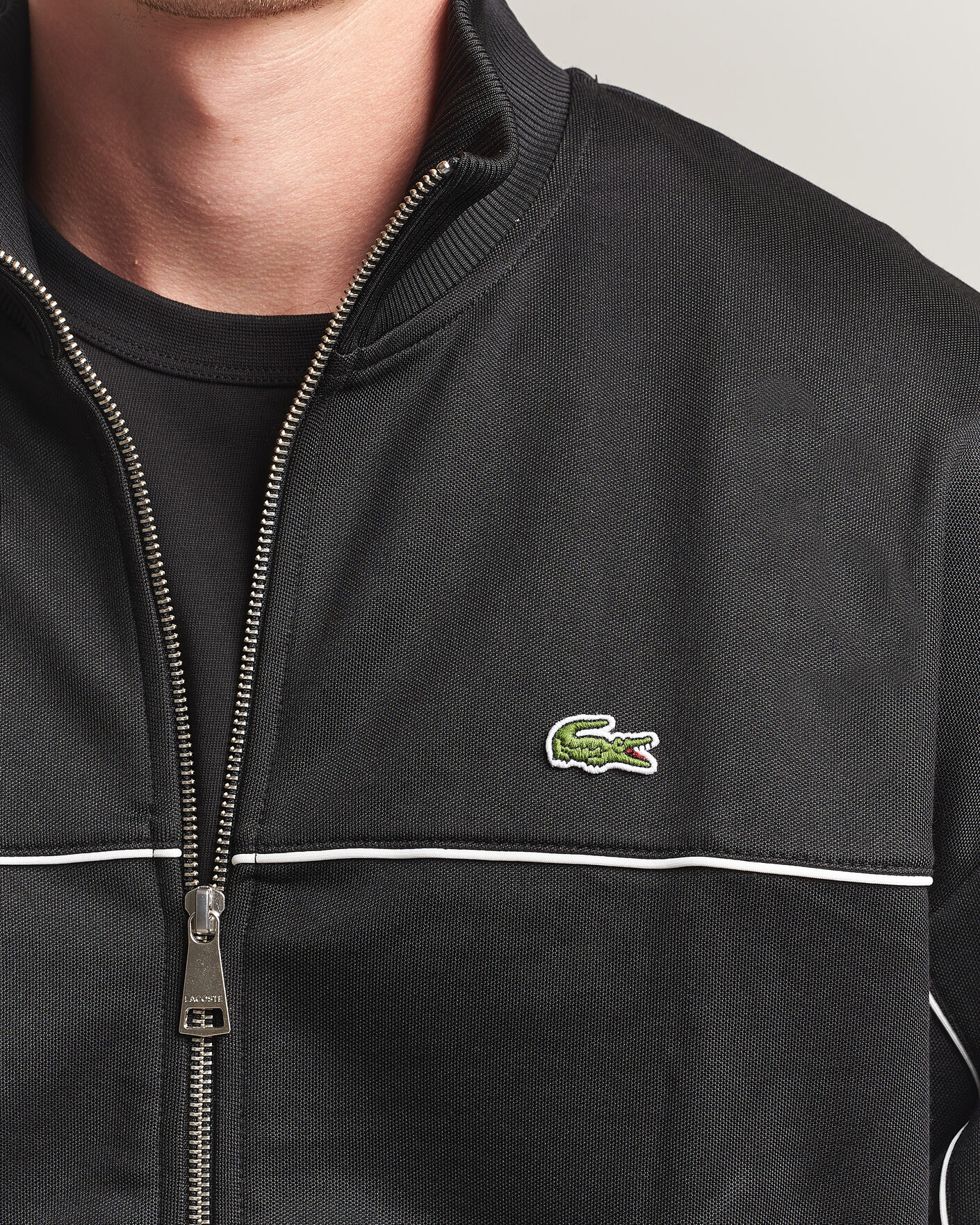 Homme | Pulls Et Tricots | Lacoste | Piqué Track Jacket Black