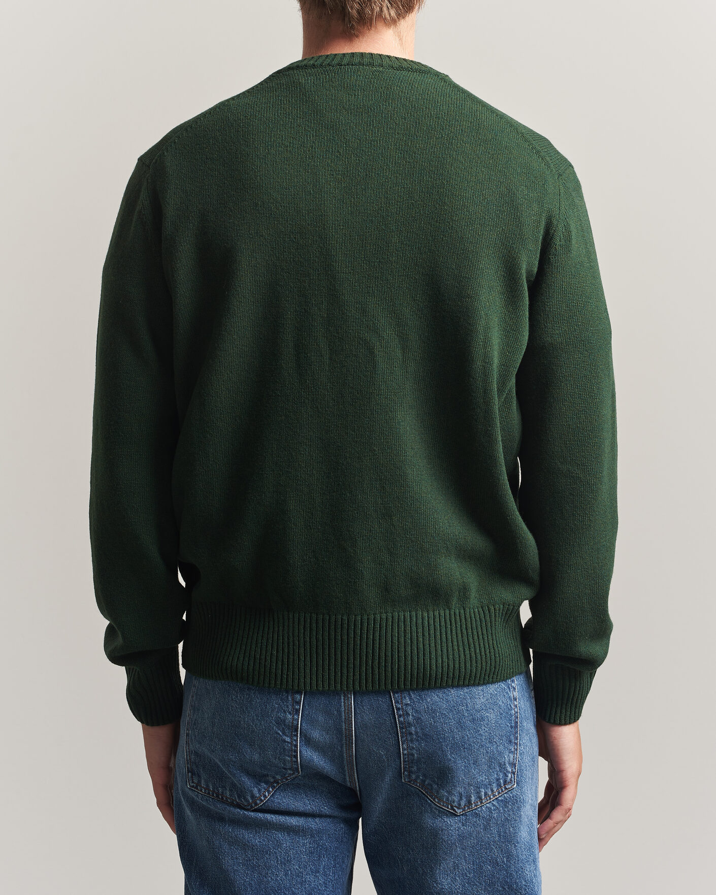 Homme | Pulls Et Tricots | Lacoste | Carded Wool Crew Neck Sinople