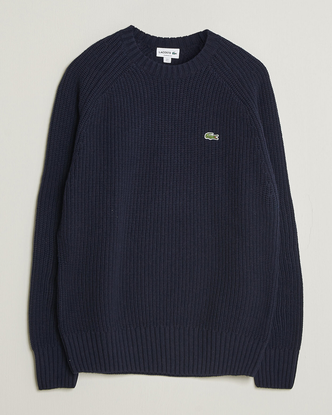 Homme | Pulls Et Tricots | Lacoste | Heavy Wool Knitted Sweater Navy Blue