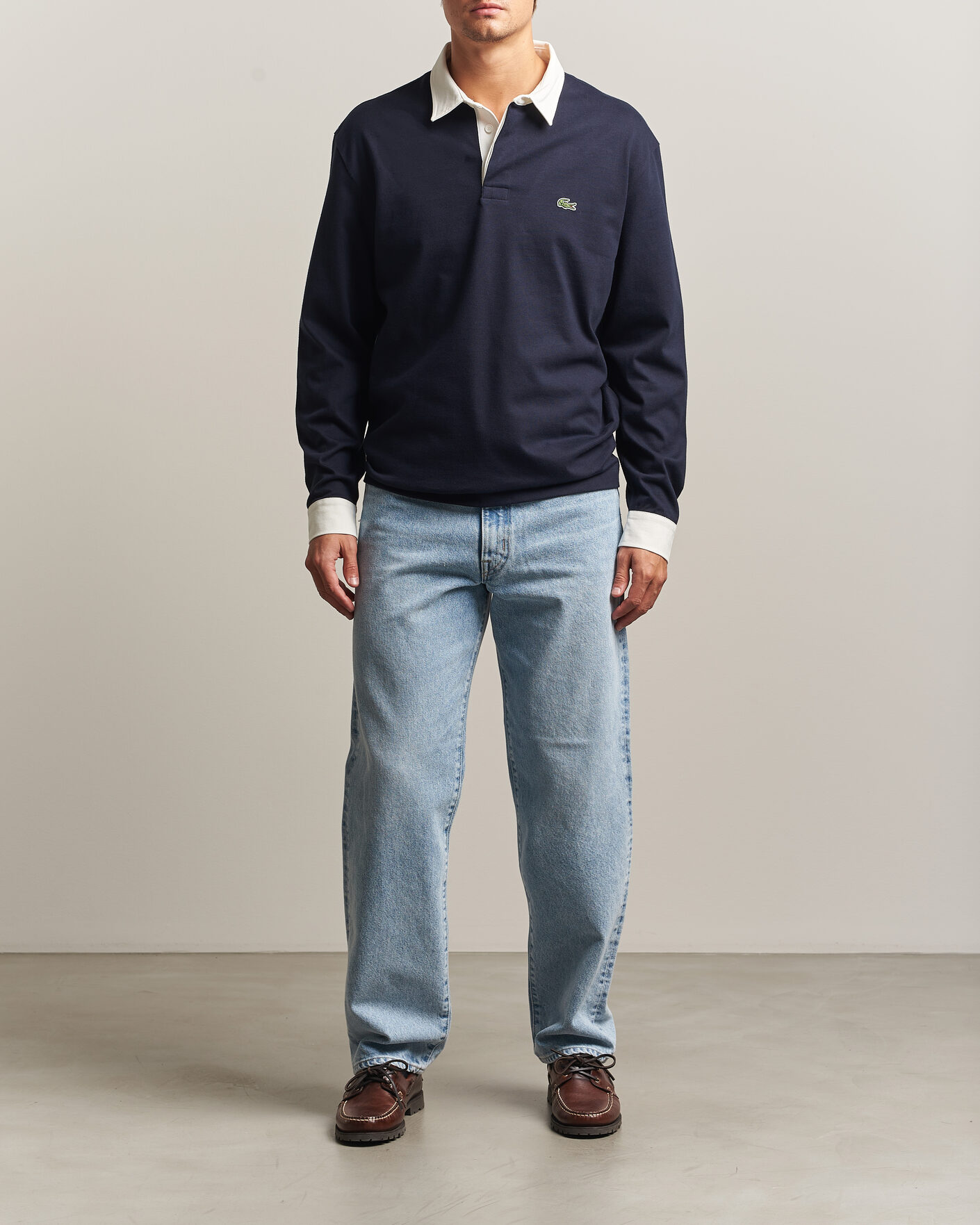 Homme | Pulls Et Tricots | Lacoste | Heavy Cotton Rugger Dark Navy