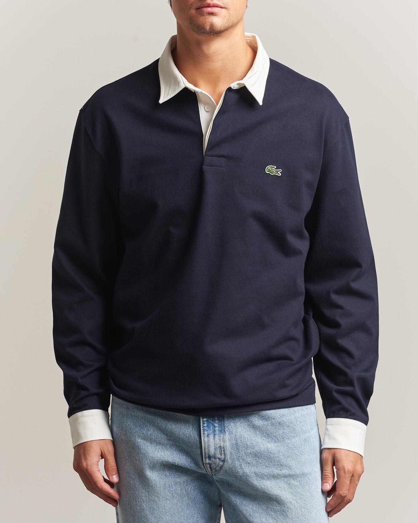Homme | Pulls Et Tricots | Lacoste | Heavy Cotton Rugger Dark Navy