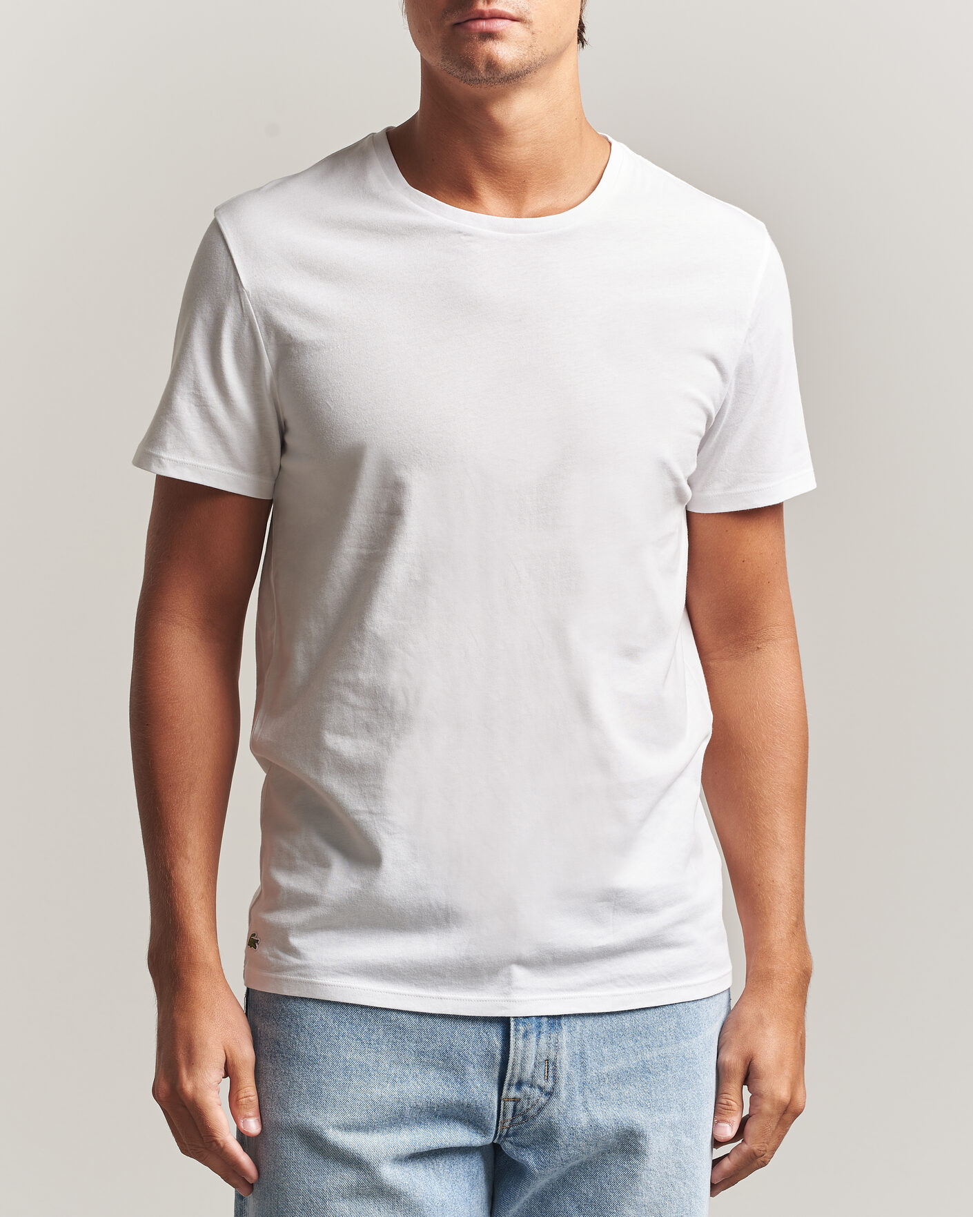 Homme | T-shirts | Lacoste | 3-Pack Crew Neck T-Shirt White