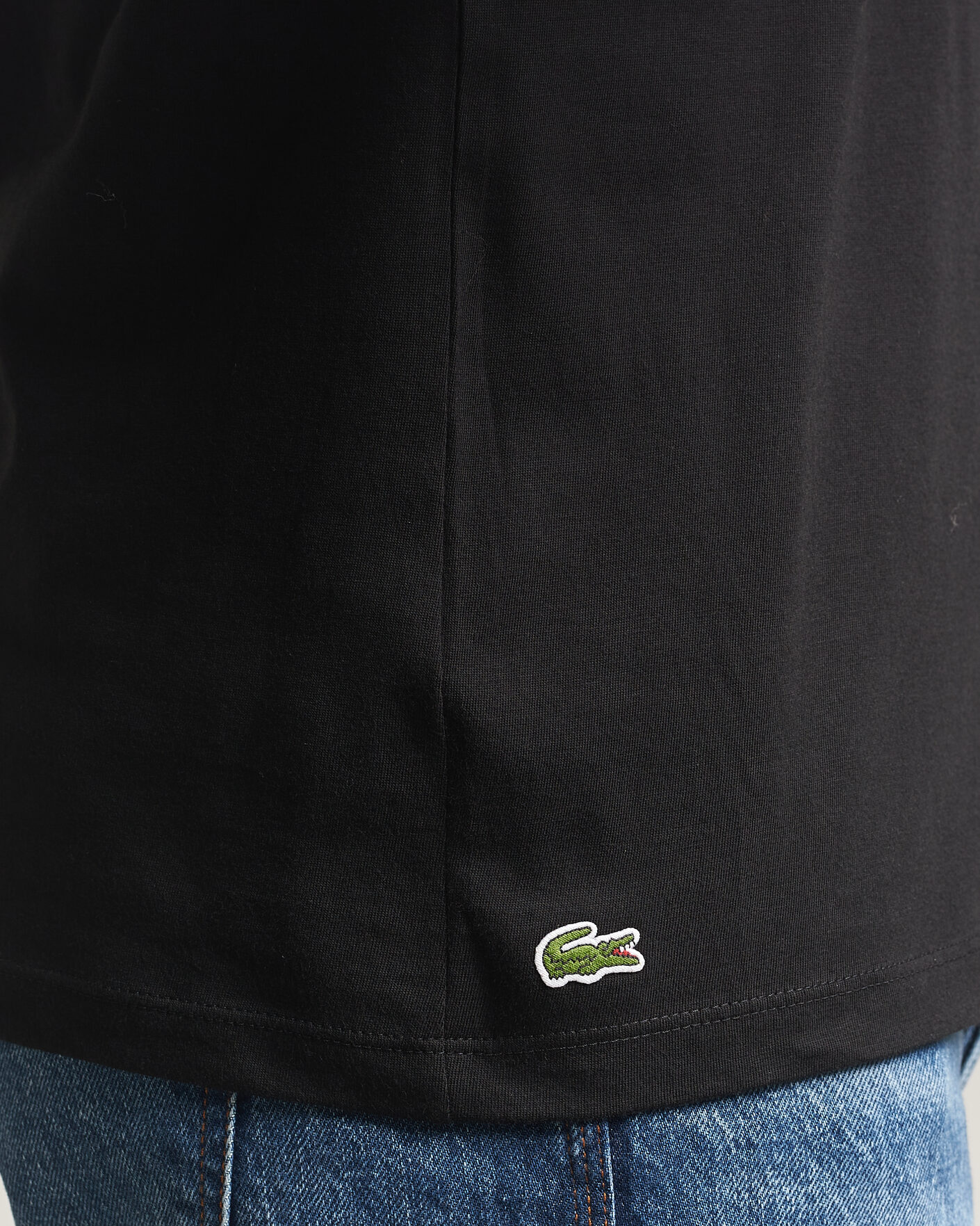 Homme | T-shirts | Lacoste | 3-Pack Crew Neck T-Shirt Black