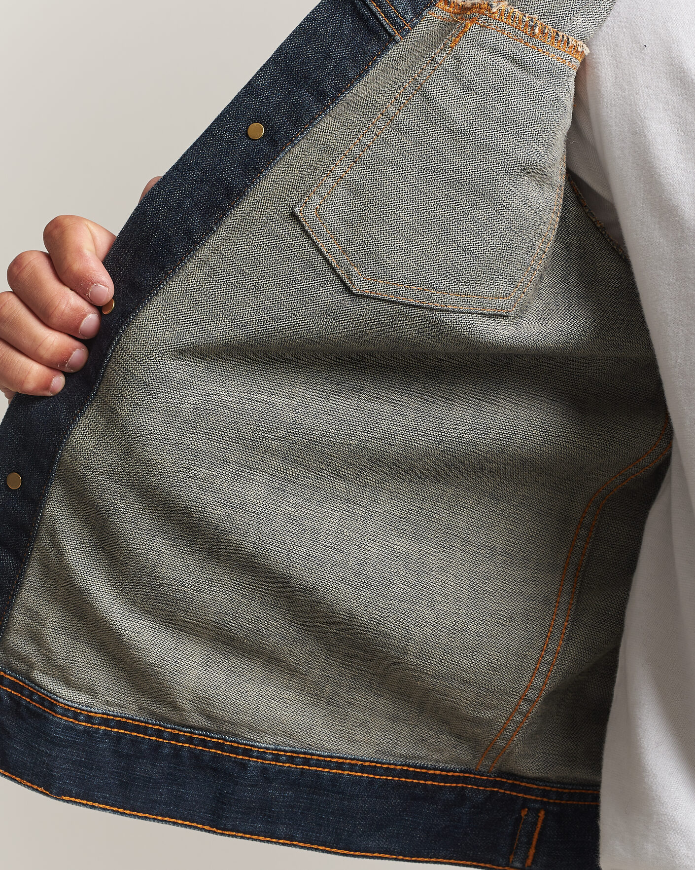 Homme | Manteaux Et Vestes | Nudie Jeans | Conny Denim Jacket Big Wave Blue
