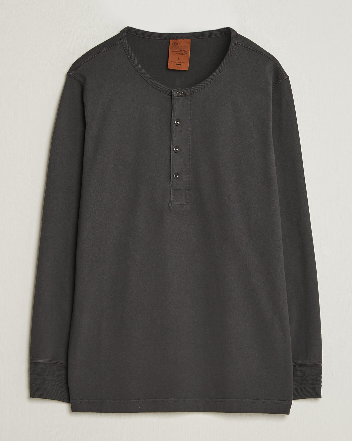 Homme | Pulls Et Tricots | Nudie Jeans | Long Sleeved Henley Antracite