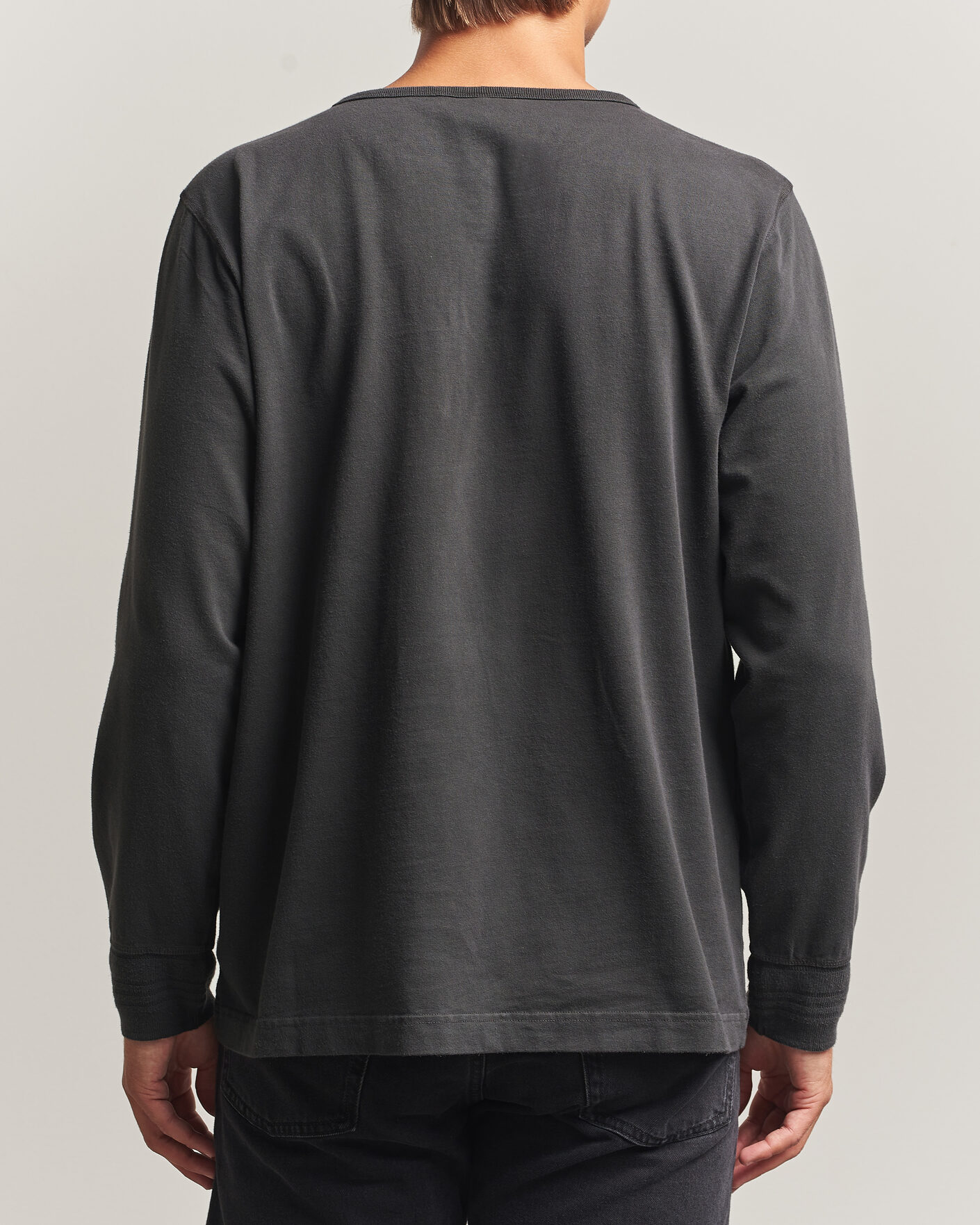 Homme | Pulls Et Tricots | Nudie Jeans | Long Sleeved Henley Antracite