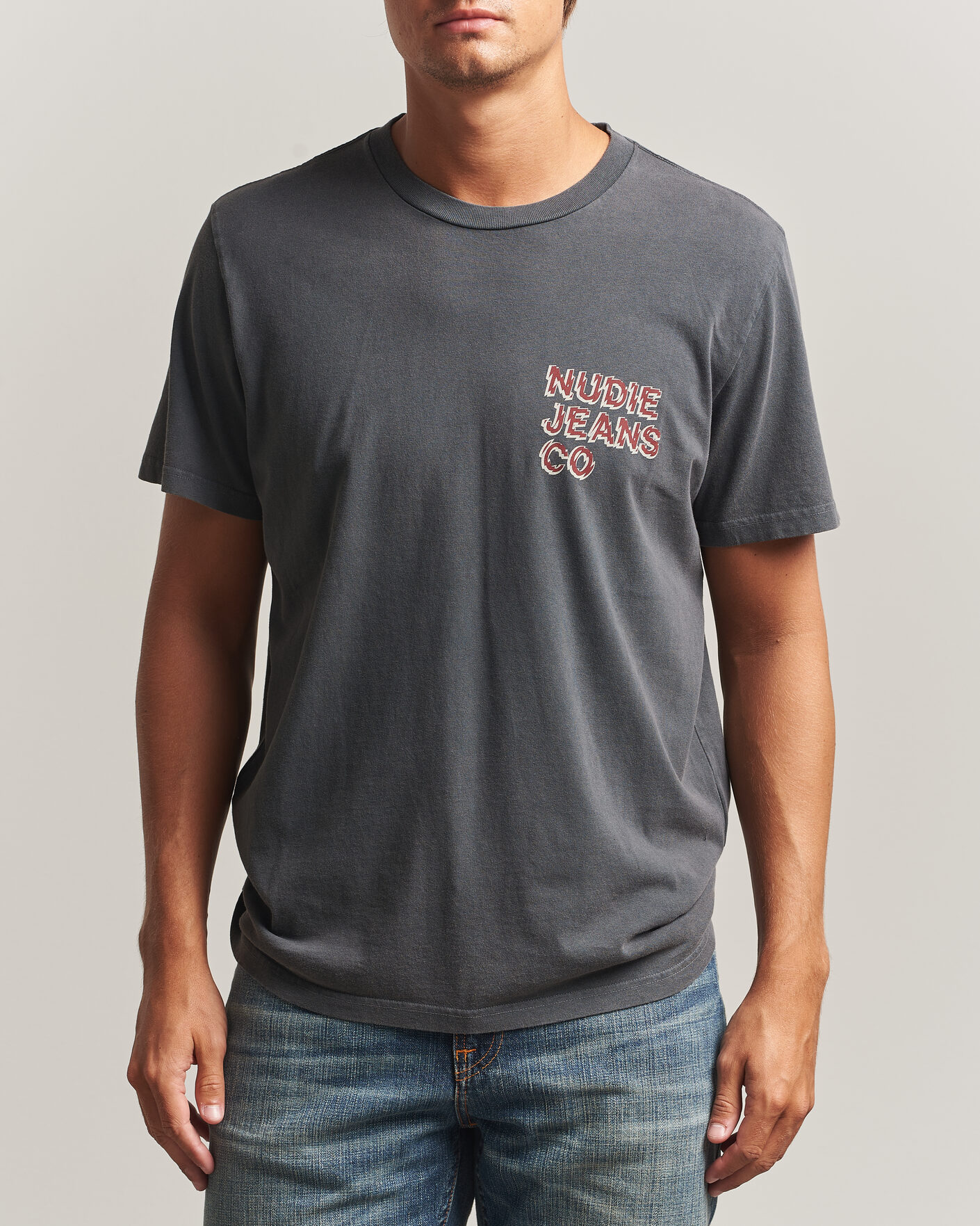 Homme | T-shirts | Nudie Jeans | Roy Life Tracks T-Shirt Antracite