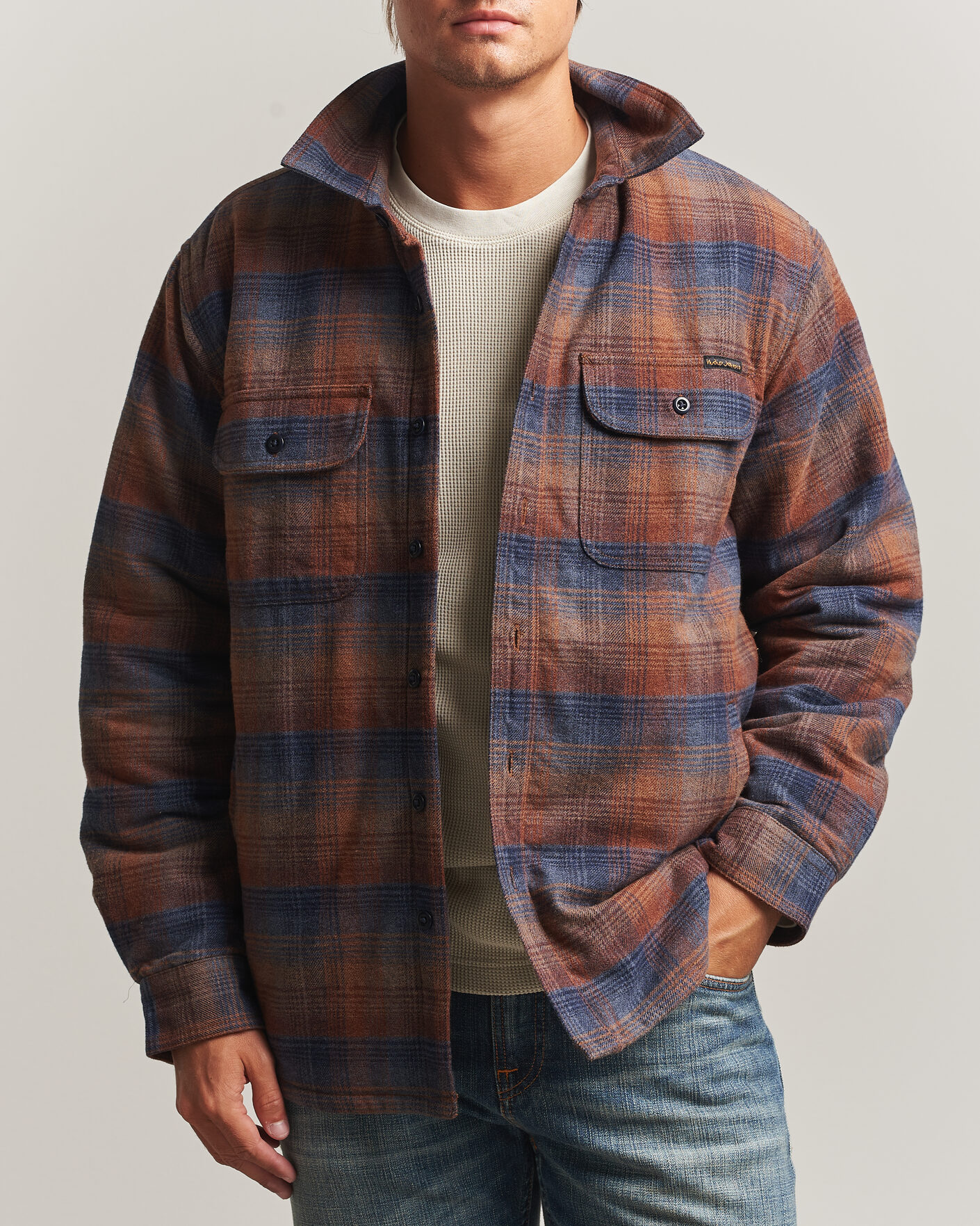 Homme | Chemises | Nudie Jeans | Glenn Padded Checked Overshirt Multi
