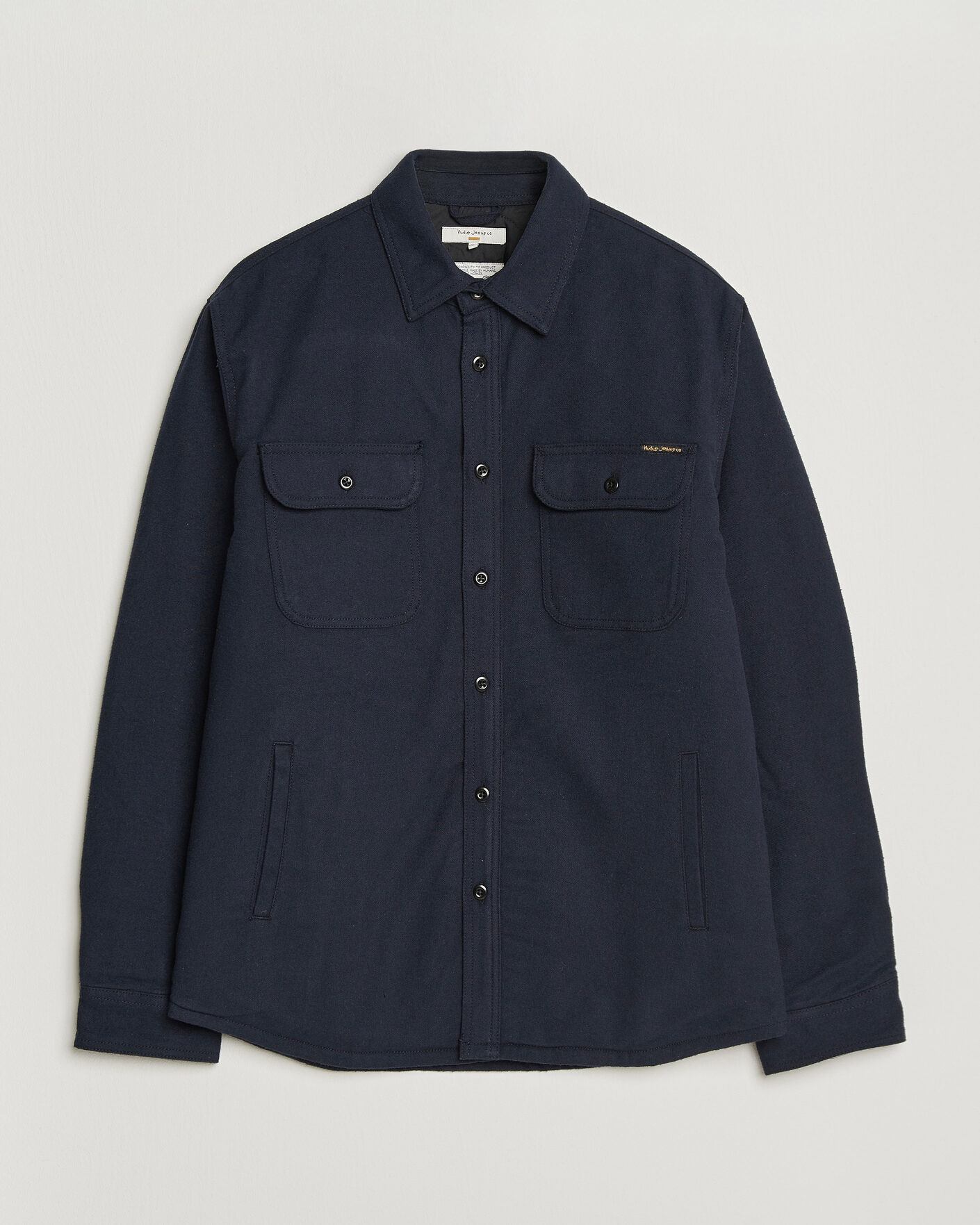 Homme | Chemises | Nudie Jeans | Glenn Padded Overshirt Blueberry