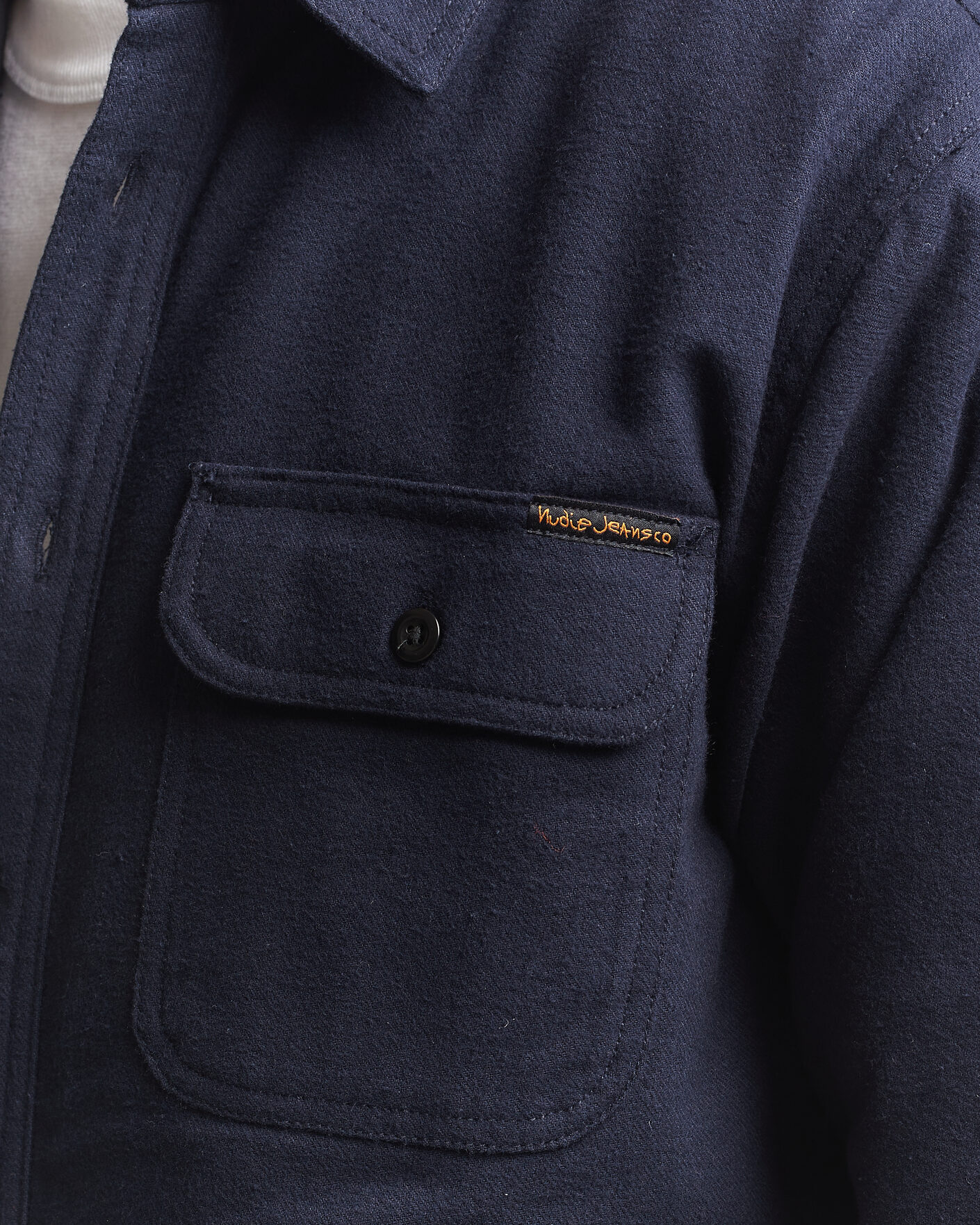 Homme | Chemises | Nudie Jeans | Glenn Padded Overshirt Blueberry