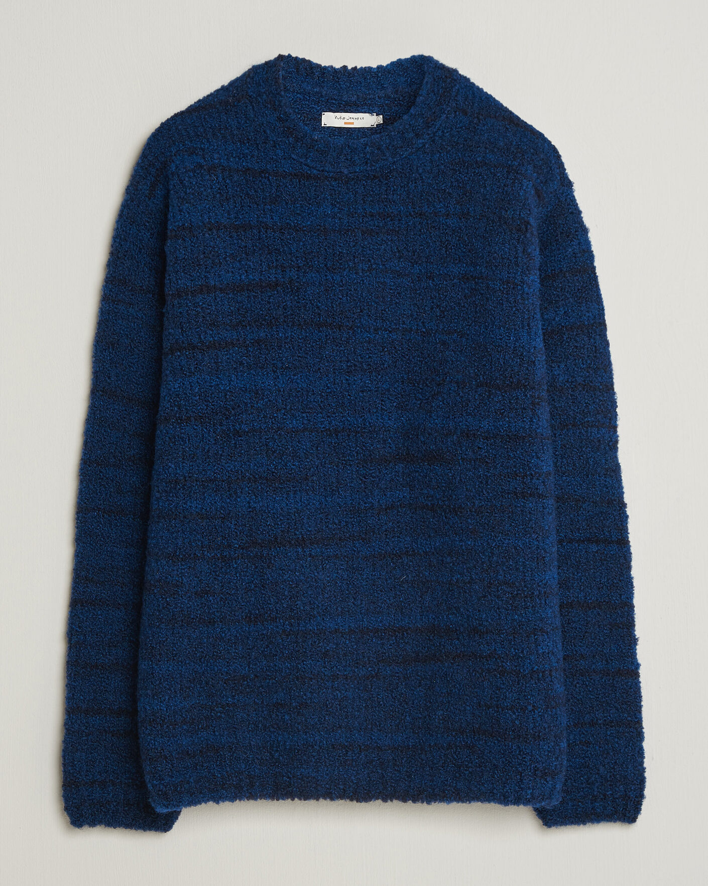 Homme | Pulls Et Tricots | Nudie Jeans | Gurra Bouclé Knitted Sweater Blue Multi