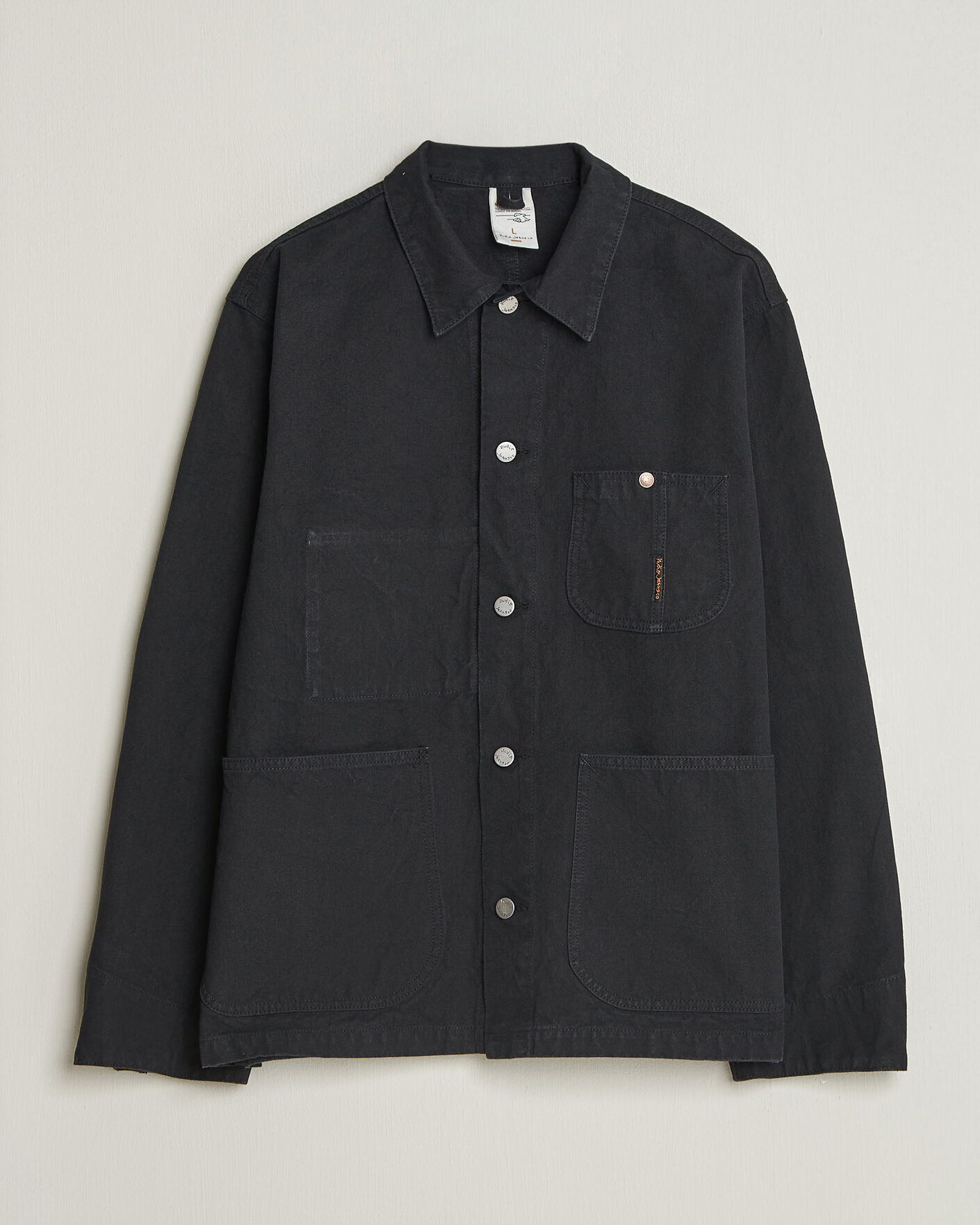 Homme | Manteaux Et Vestes | Nudie Jeans | Howie Duck Canvas Chore Jacket Black