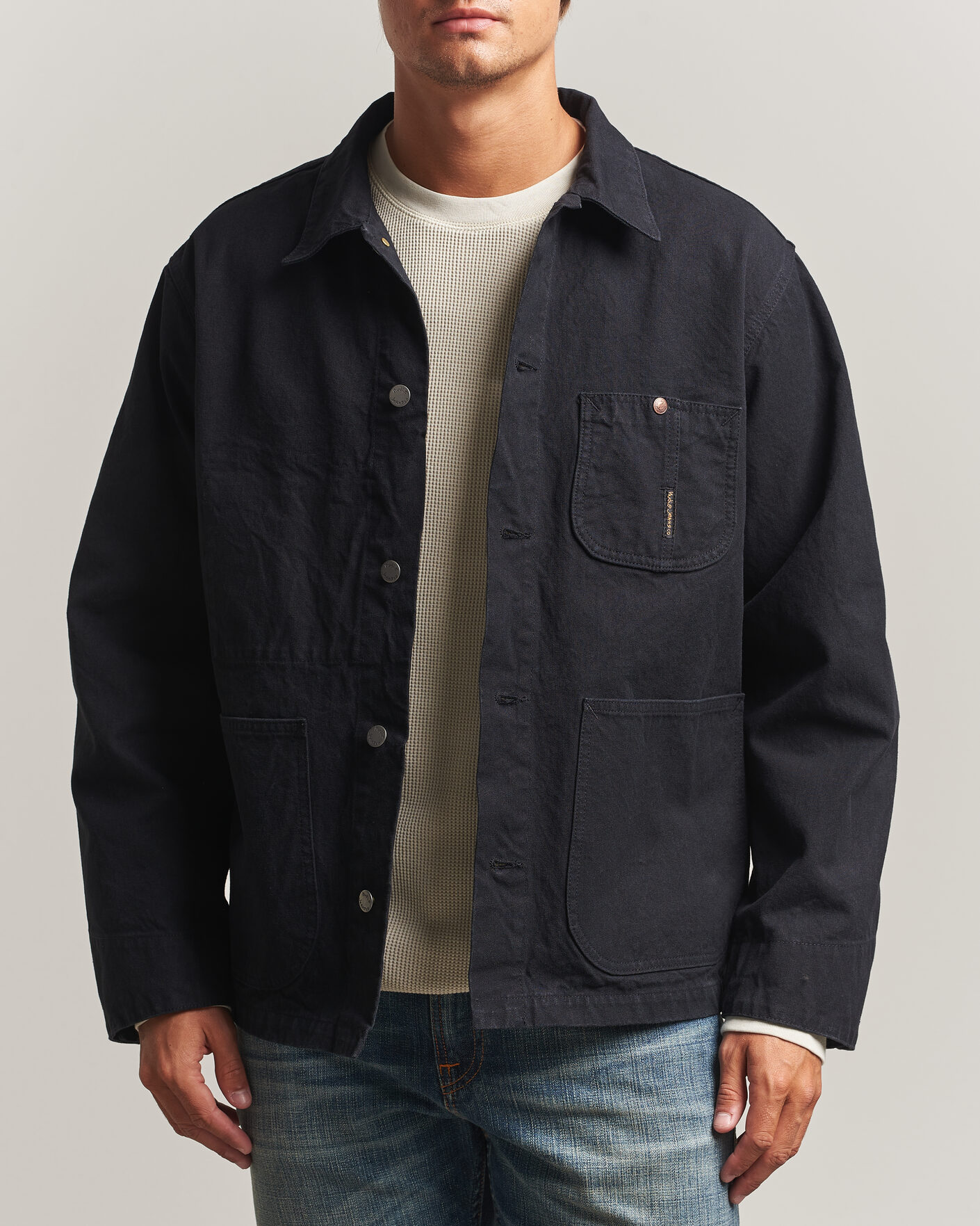 Homme | Manteaux Et Vestes | Nudie Jeans | Howie Duck Canvas Chore Jacket Black