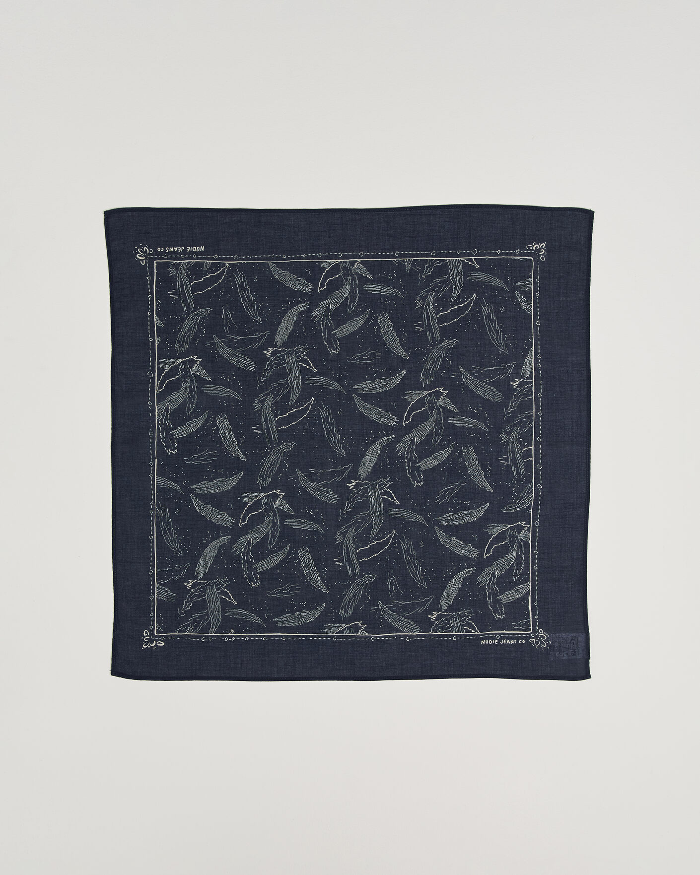 Homme | Écharpes | Nudie Jeans | Ingrid Printed Bandana Blue