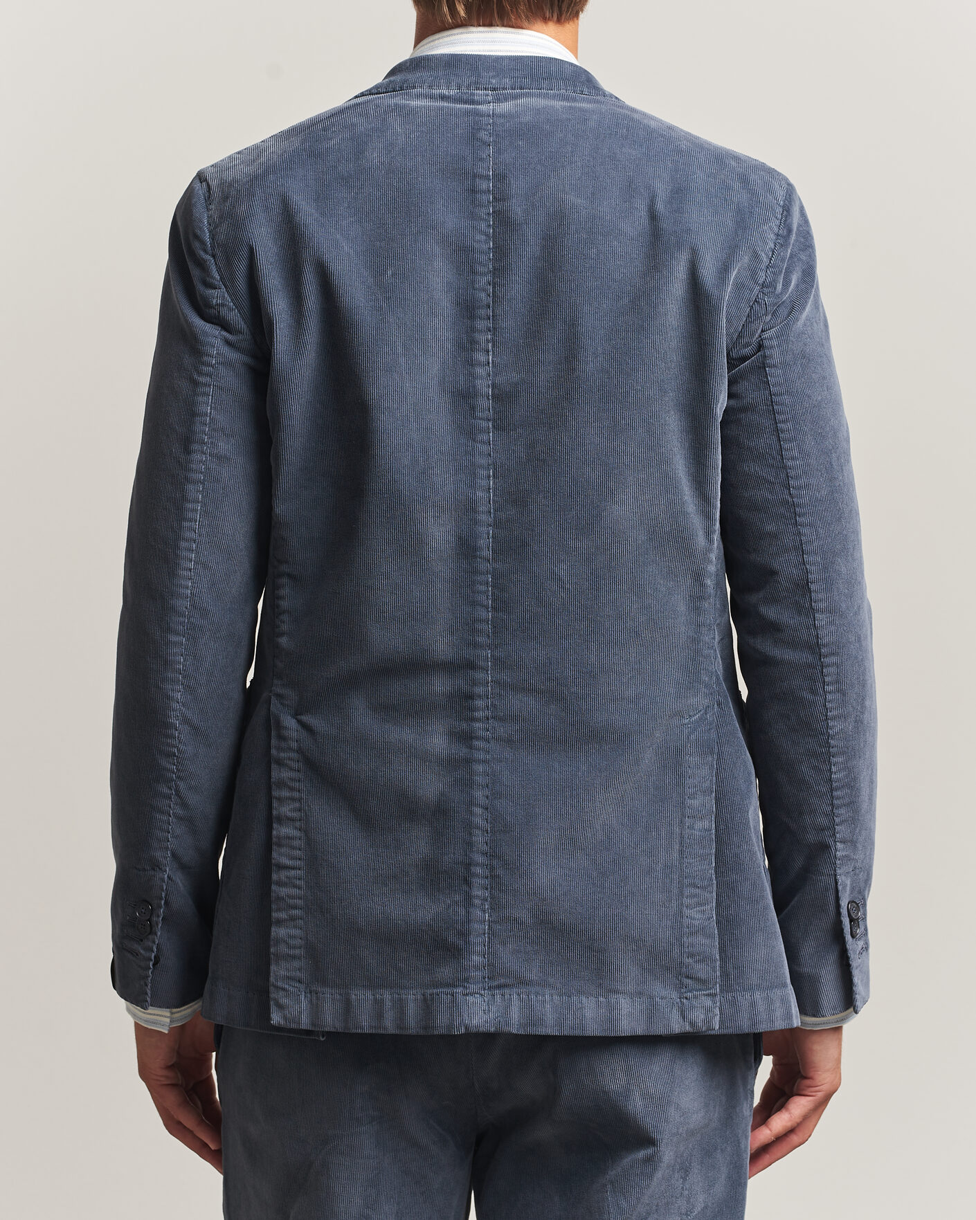 Homme | Blazers | Santaniello | Corduroy Patch Pocket Blazer Iron Blue