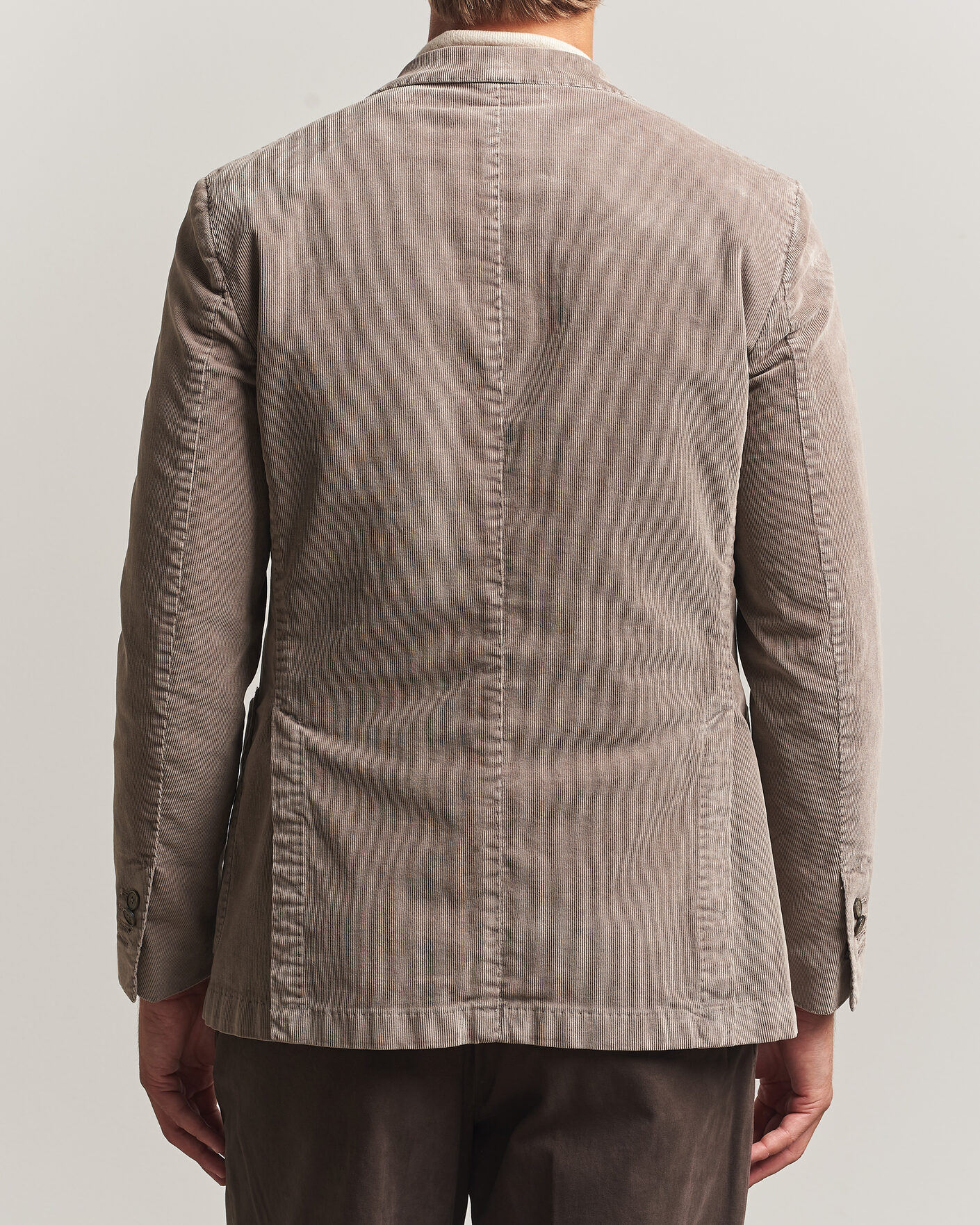 Homme | Blazers | Santaniello | Corduroy Patch Pocket Blazer Taupe