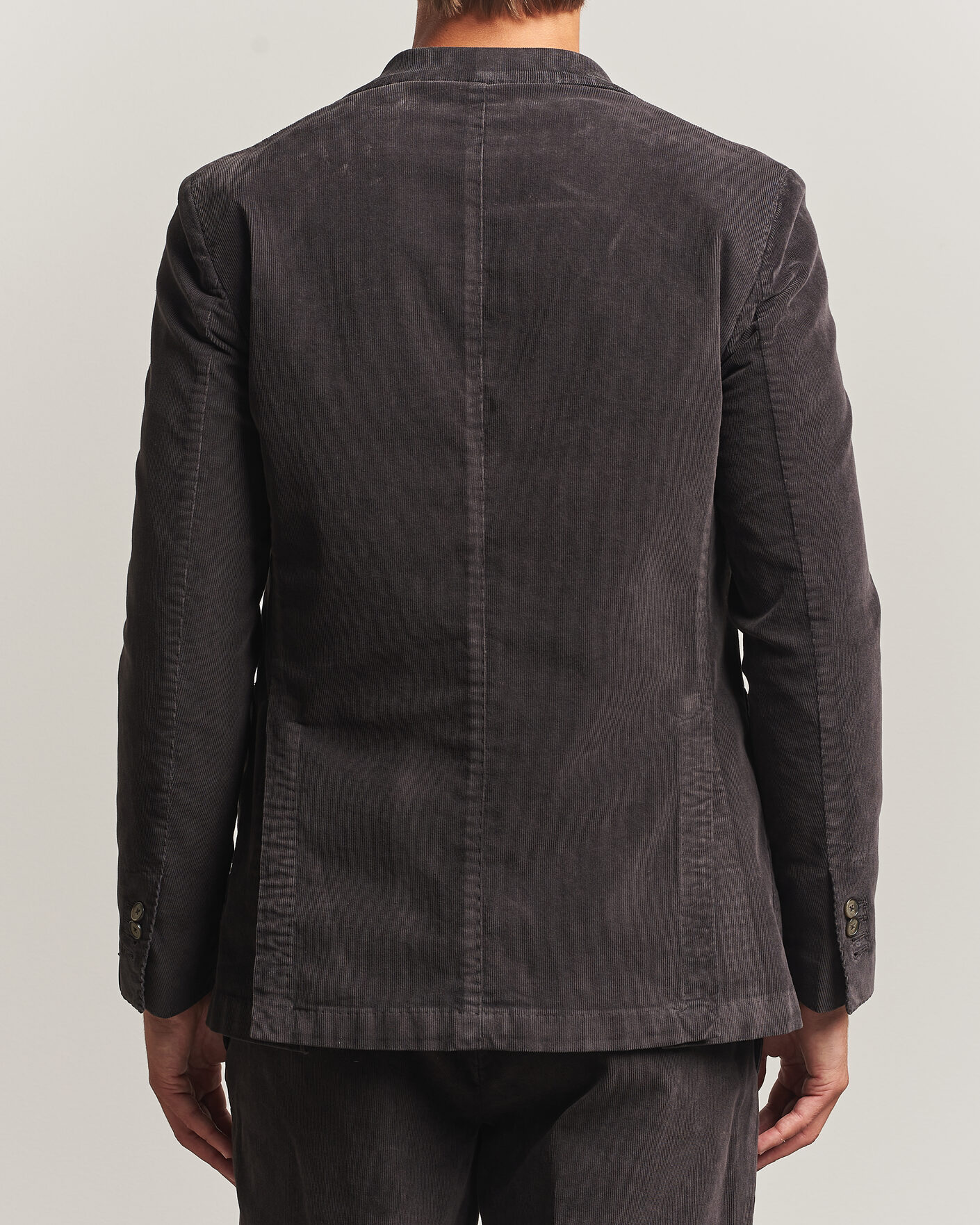 Homme | Blazers | Santaniello | Corduroy Patch Pocket Blazer Dark Grey