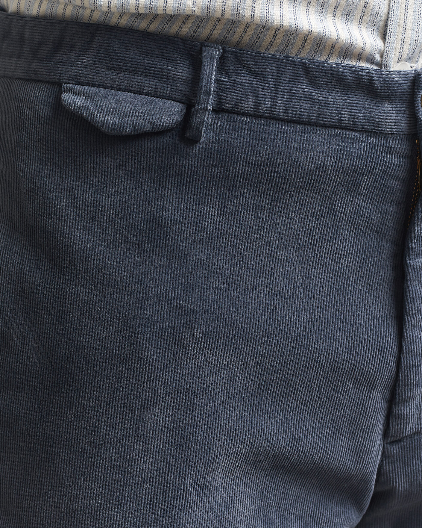 Homme | Pantalons | Santaniello | Corduroy Trousers Iron Blue