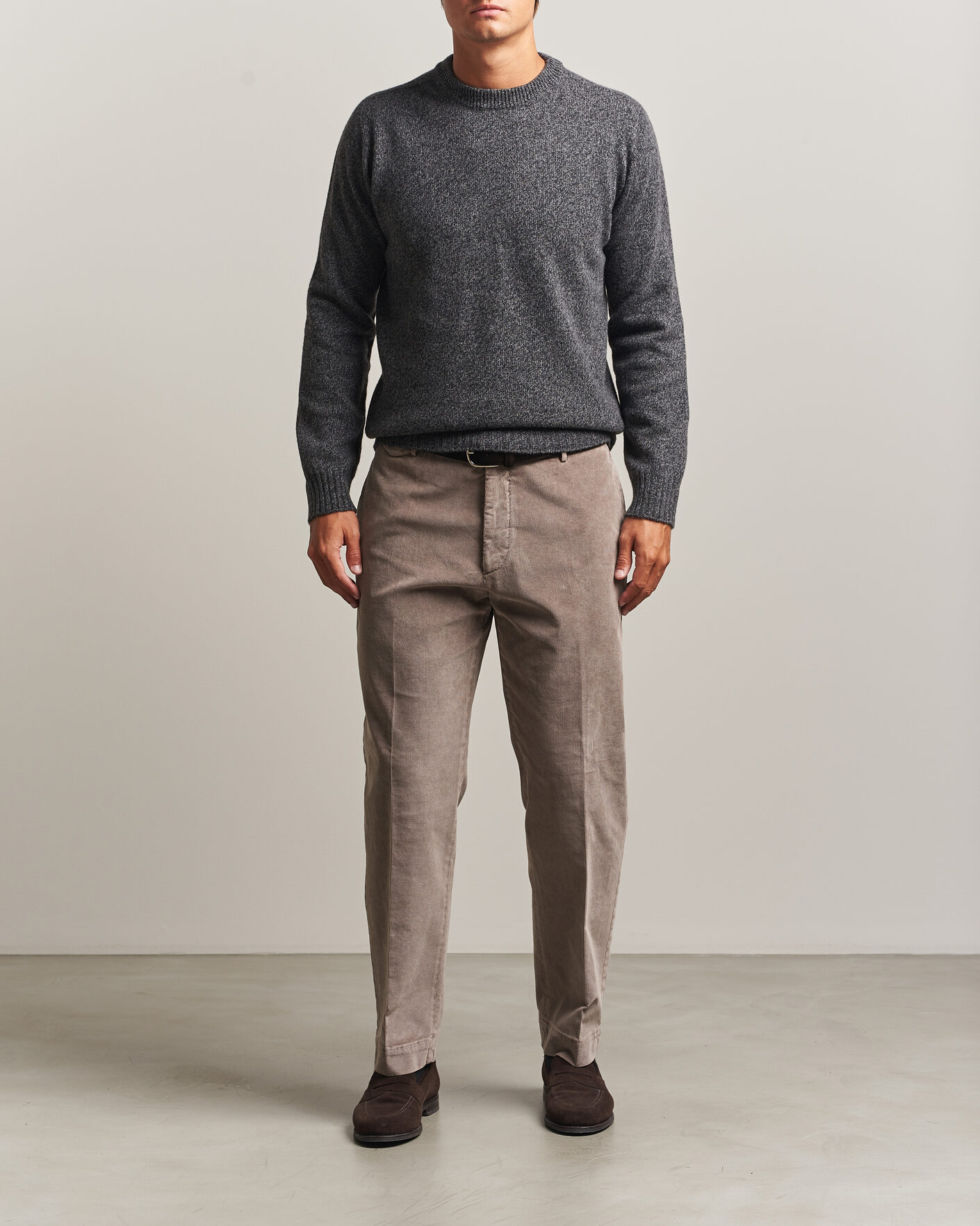 Homme | Pantalons | Santaniello | Corduroy Trousers Taupe