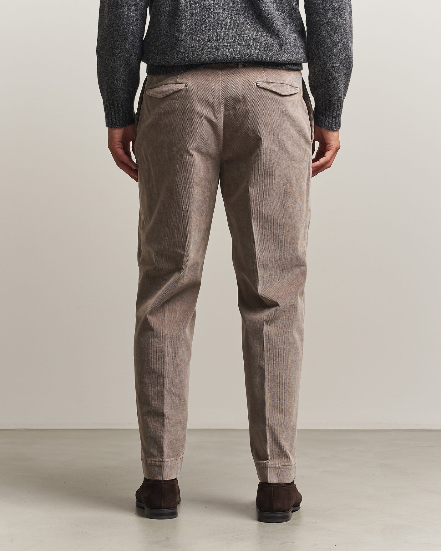Homme | Pantalons | Santaniello | Corduroy Trousers Taupe