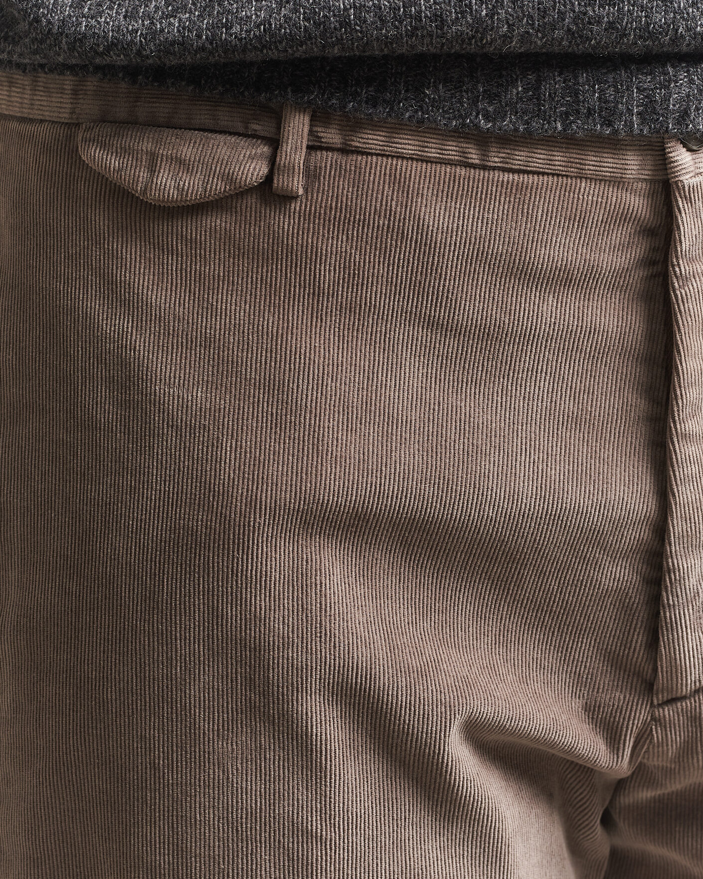 Homme | Pantalons | Santaniello | Corduroy Trousers Taupe