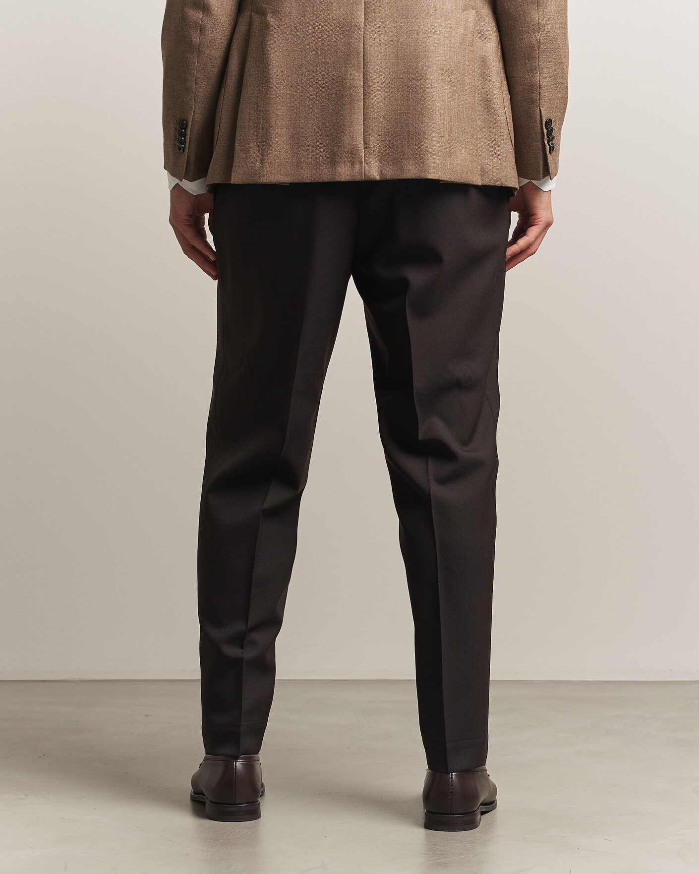Homme | Pantalons | Santaniello | Wool Trousers Brown