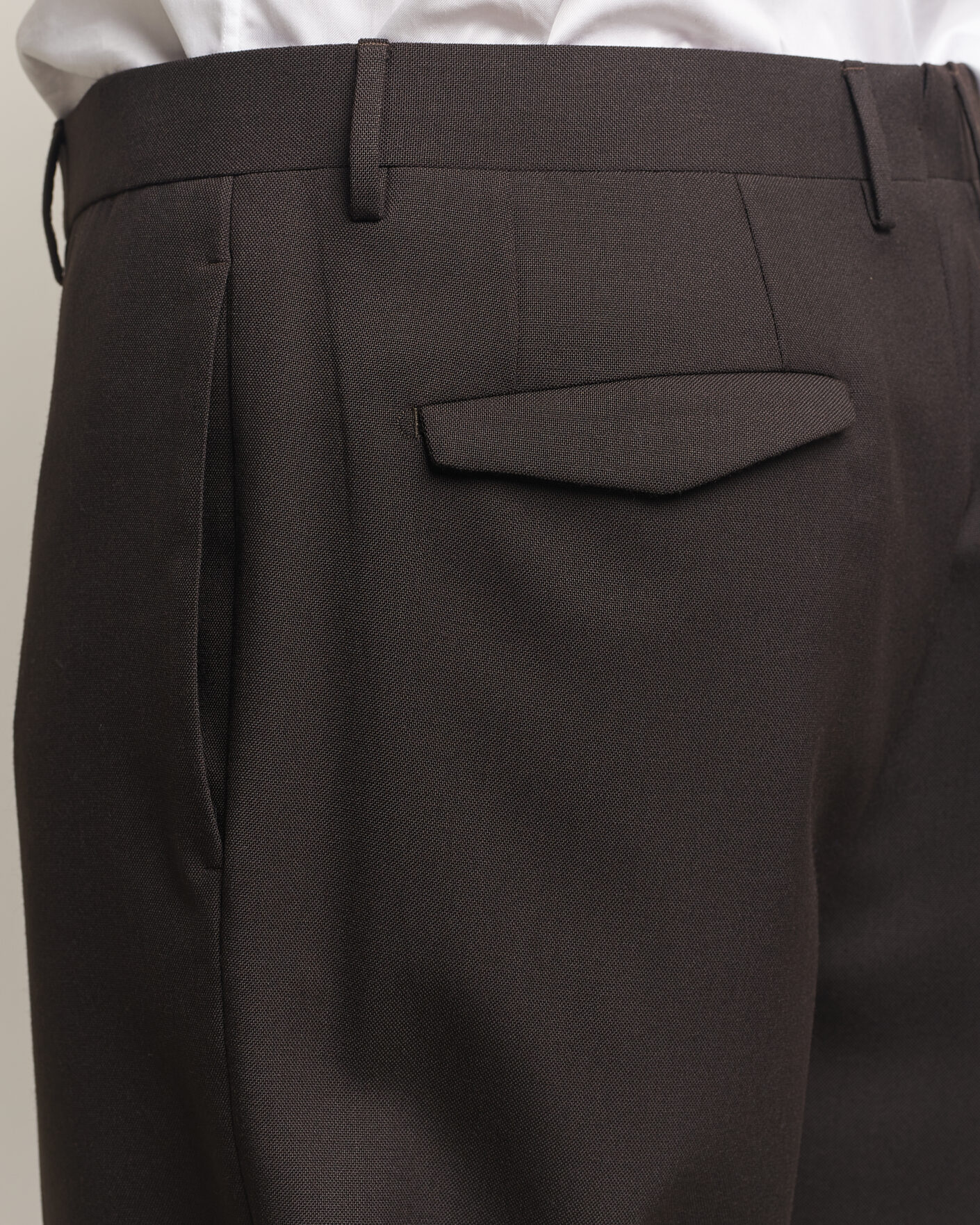 Homme | Pantalons | Santaniello | Wool Trousers Brown