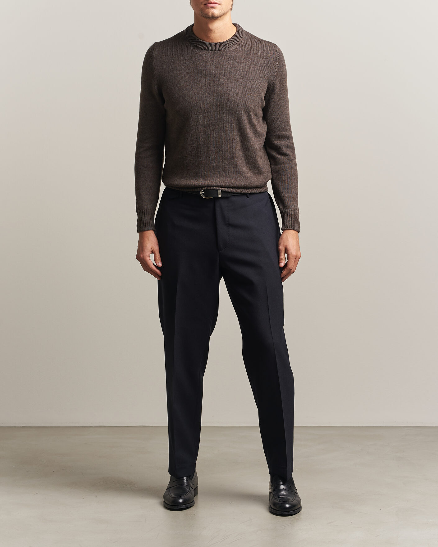 Homme | Pantalons | Santaniello | Wool Trousers Navy