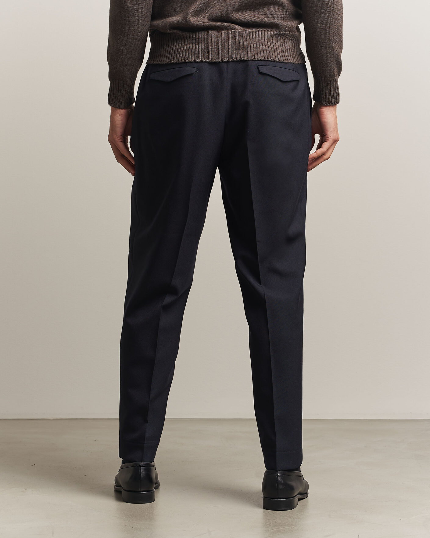 Homme | Pantalons | Santaniello | Wool Trousers Navy