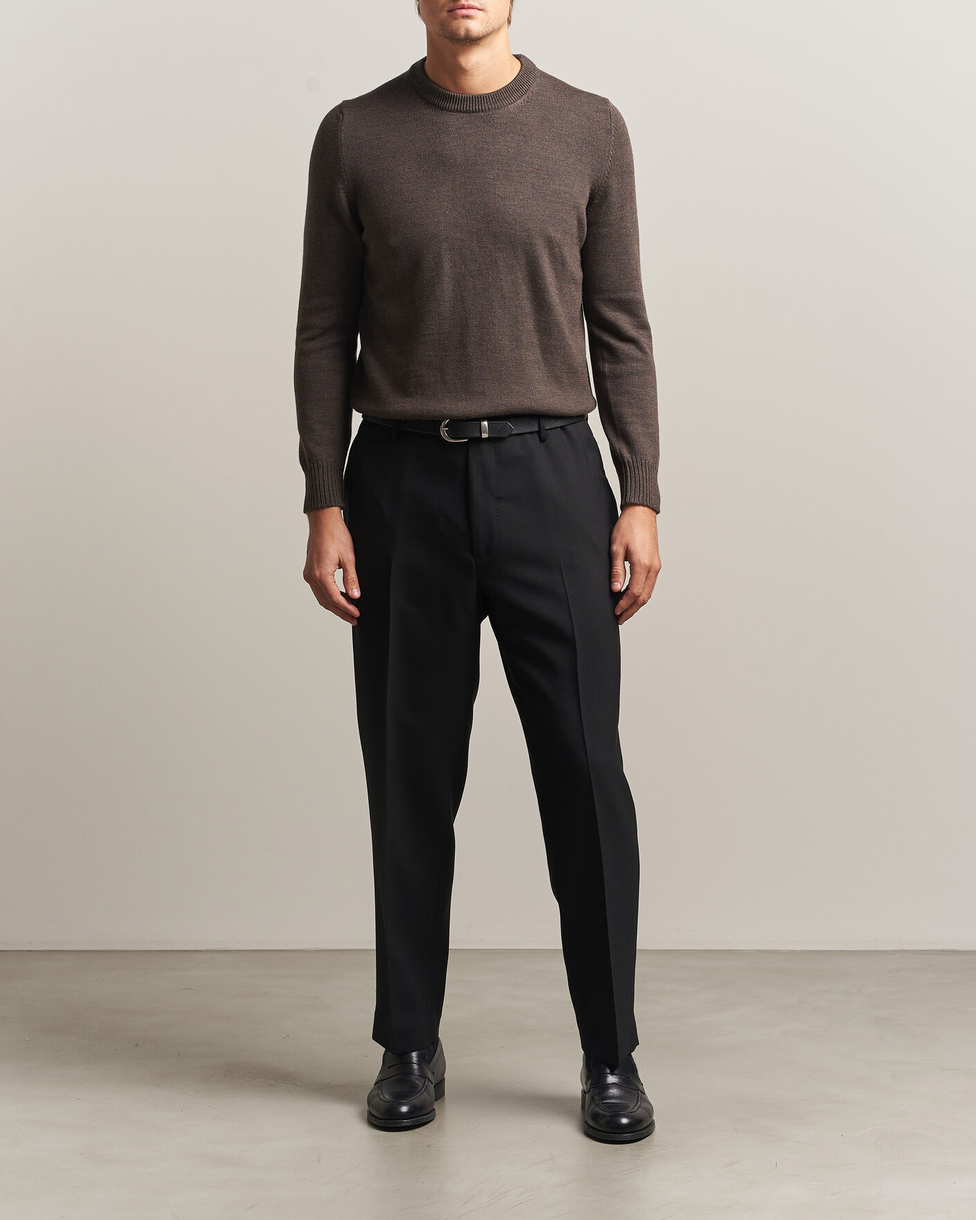 Homme | Pantalons | Santaniello | Wool Trousers Black