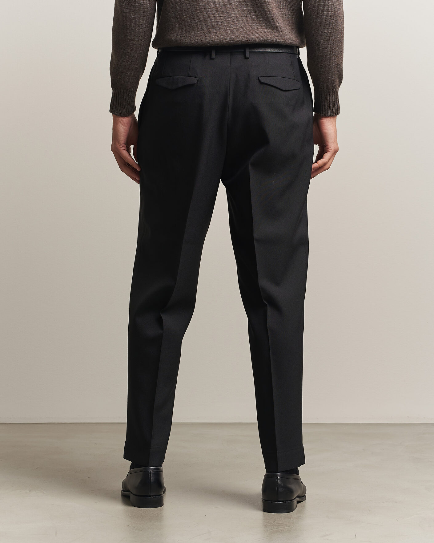 Homme | Pantalons | Santaniello | Wool Trousers Black