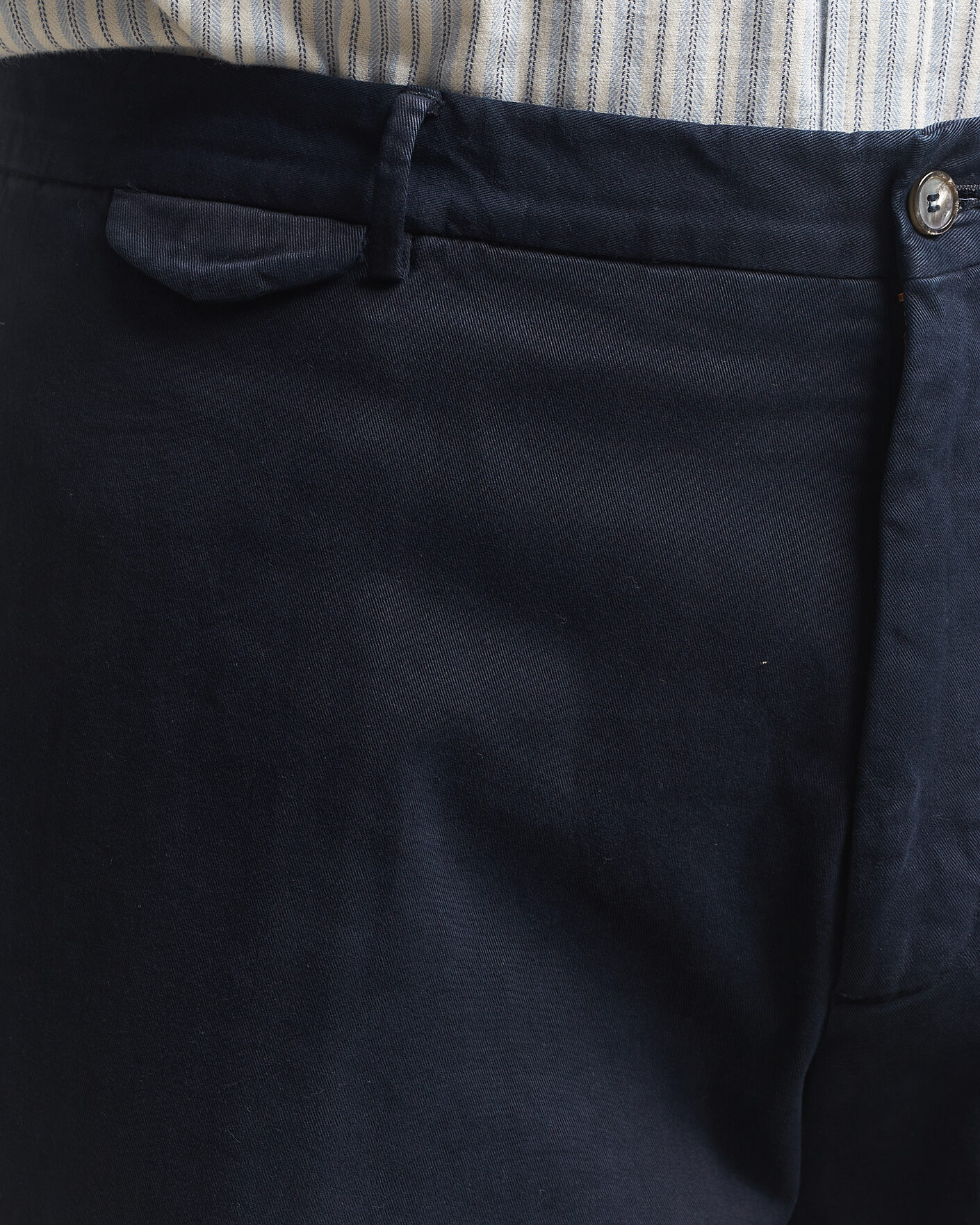 Homme | Pantalons | Santaniello | Washed Cotton Trousers Navy