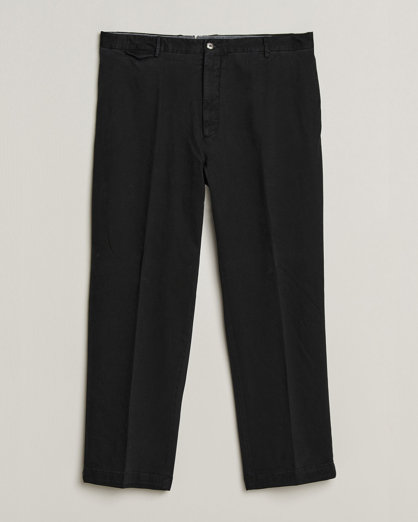 Homme | Pantalons | Santaniello | Washed Cotton Trousers Black