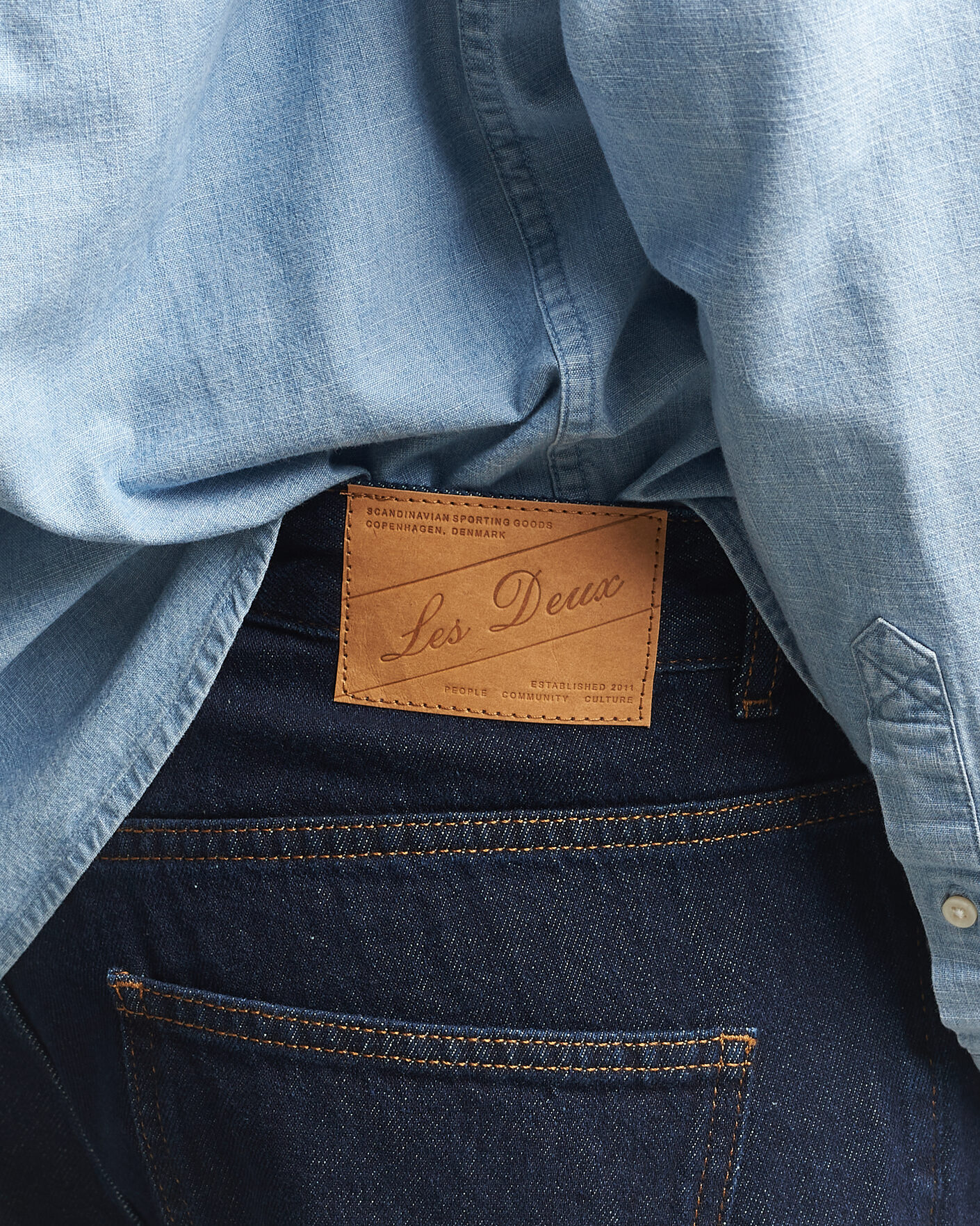 Homme | Jeans | LES DEUX | Ryder Jeans Dark Indigo Wash