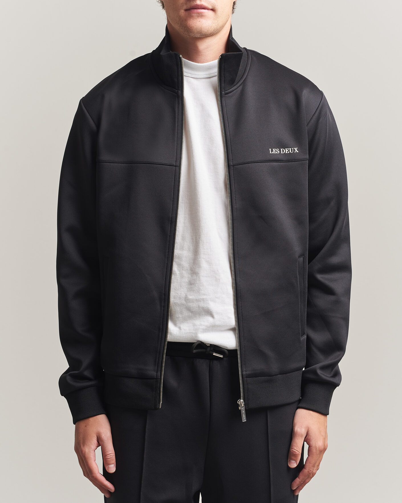 Homme | Pulls Et Tricots | LES DEUX | Ballier Track Jacket Black