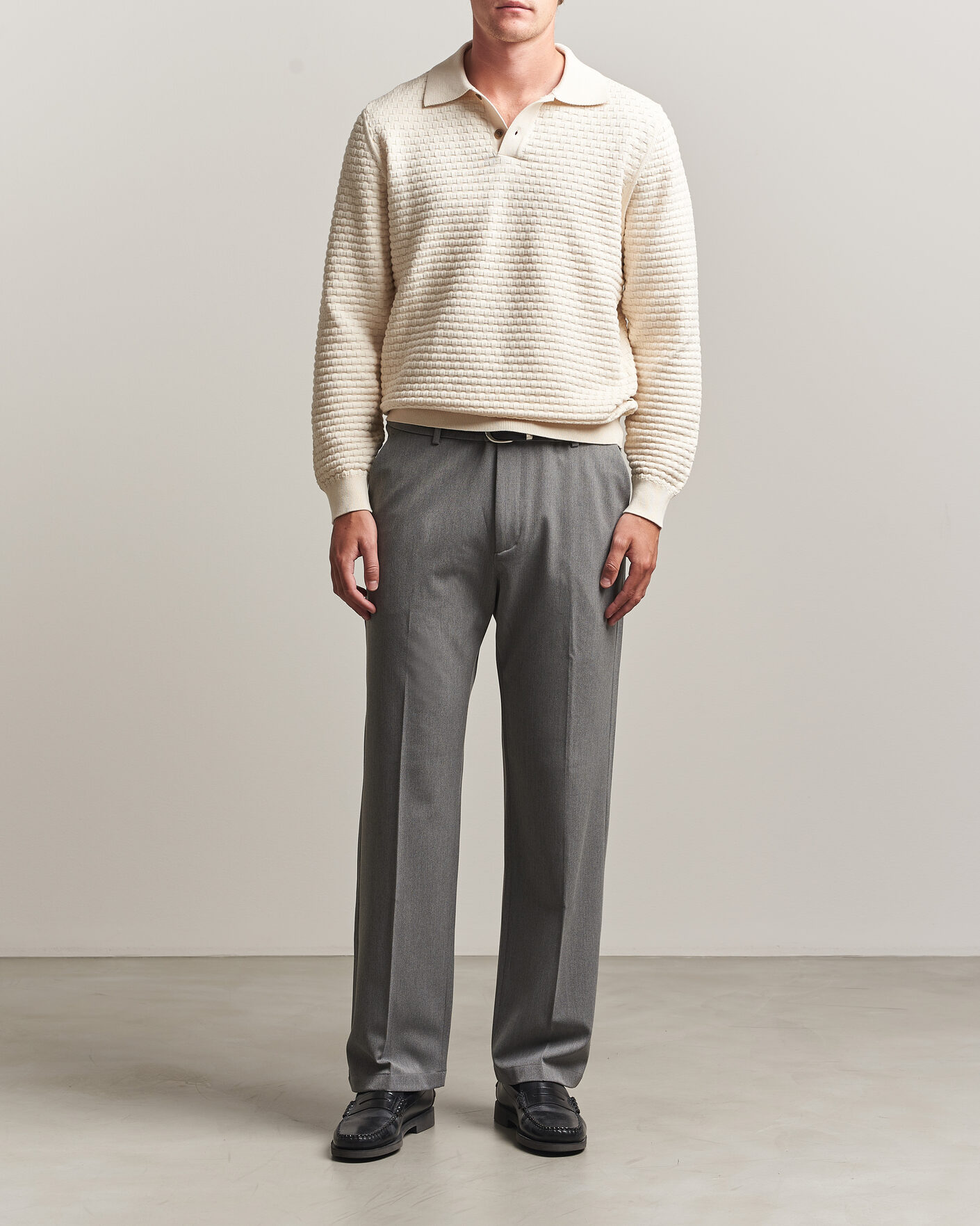 Homme | Pantalons | LES DEUX | Como Solid Slack Pants Grey Melange