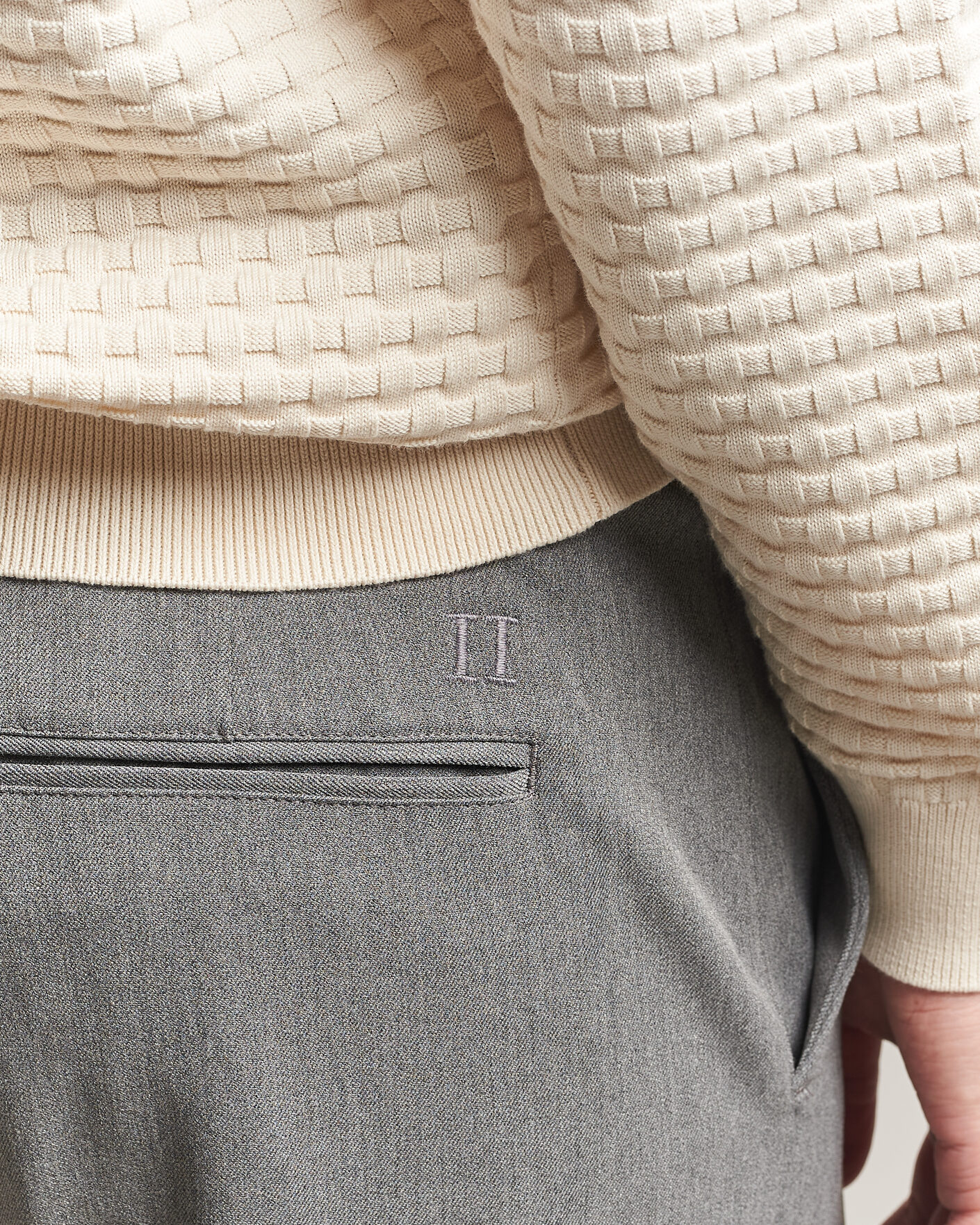 Homme | Pantalons | LES DEUX | Como Solid Slack Pants Grey Melange