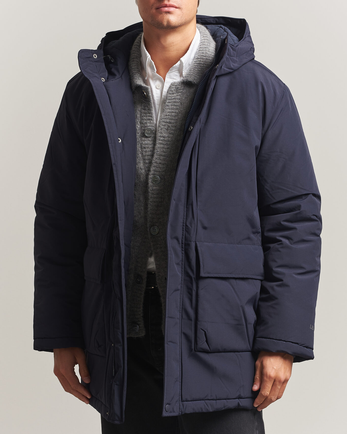 Homme | Manteaux Et Vestes | LES DEUX | Padded Parka Coat Dark Navy