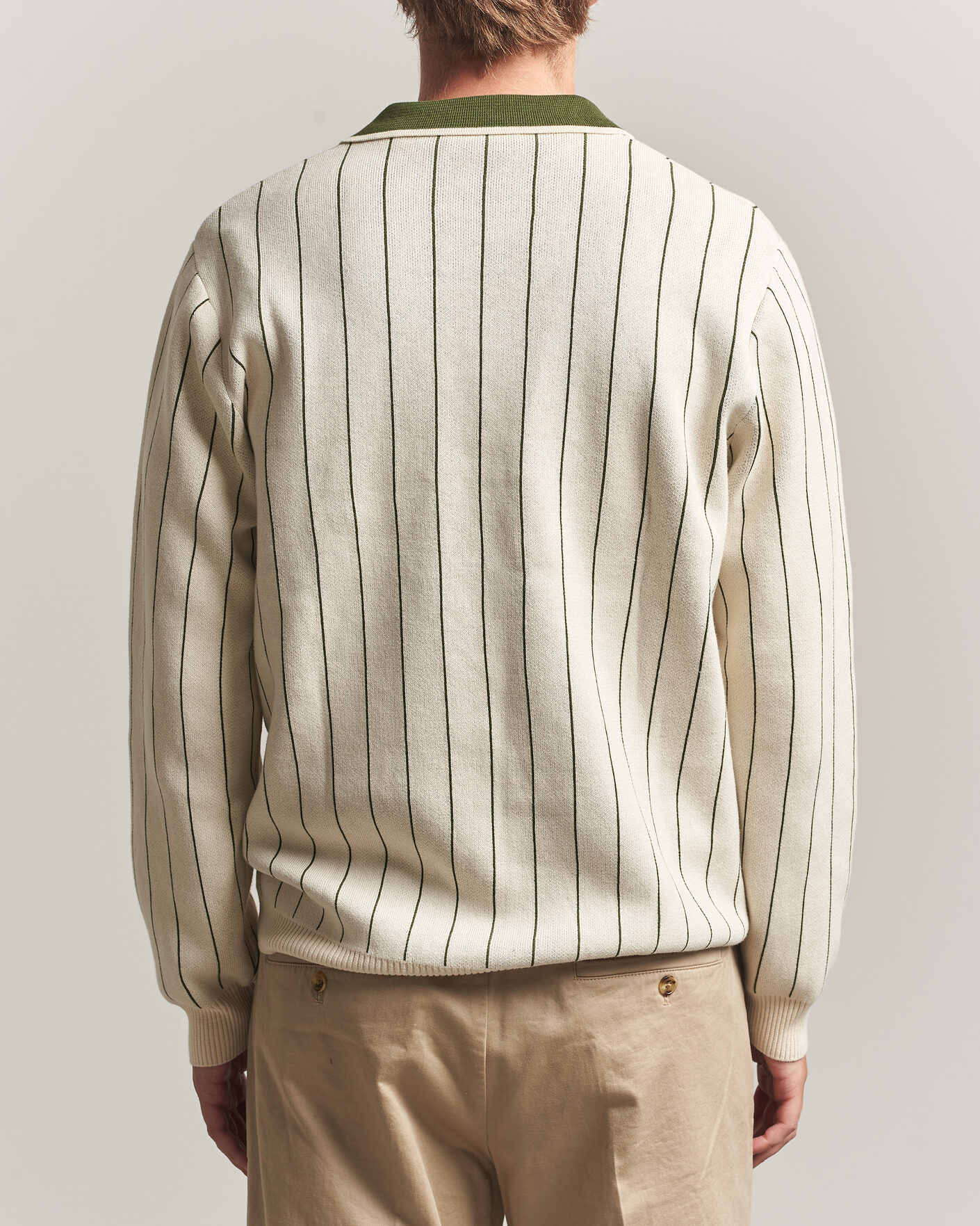 Homme | Pulls Et Tricots | LES DEUX | Signature Knitted Long Sleeve Polo Ivory