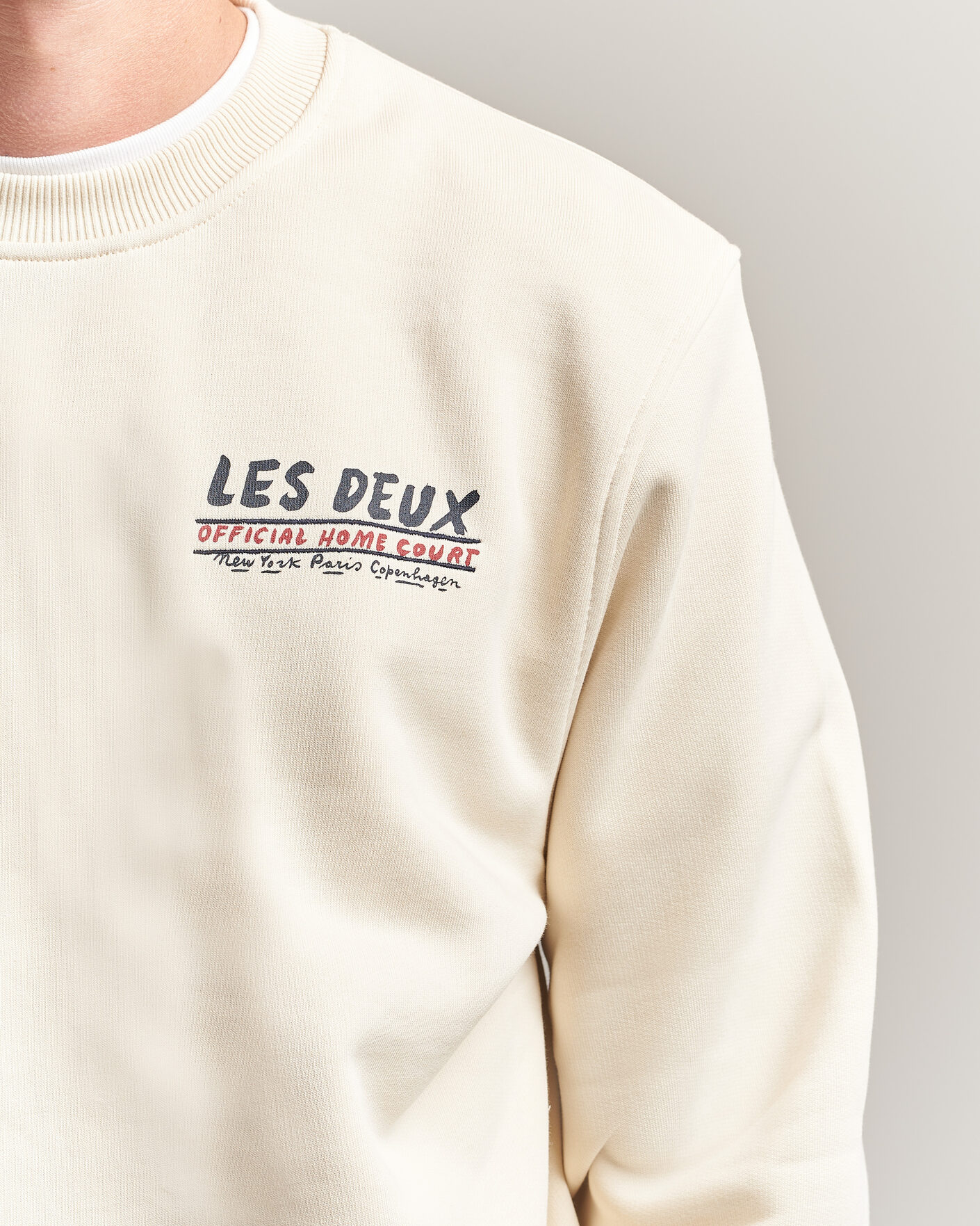 Homme | Pulls Et Tricots | LES DEUX | Record Sweatshirt Ivory