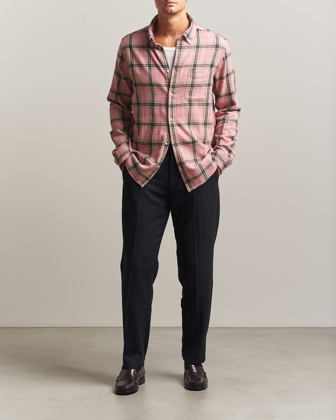 Homme | Pantalons | LES DEUX | Wool Reg Suit Pants Dark Navy