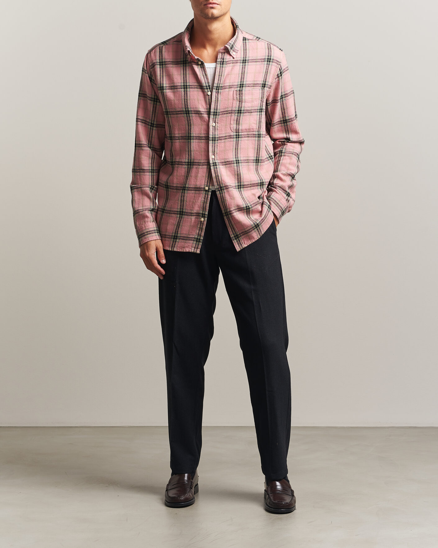Homme | Chemises | LES DEUX | Vintage Check Shirt India Ink