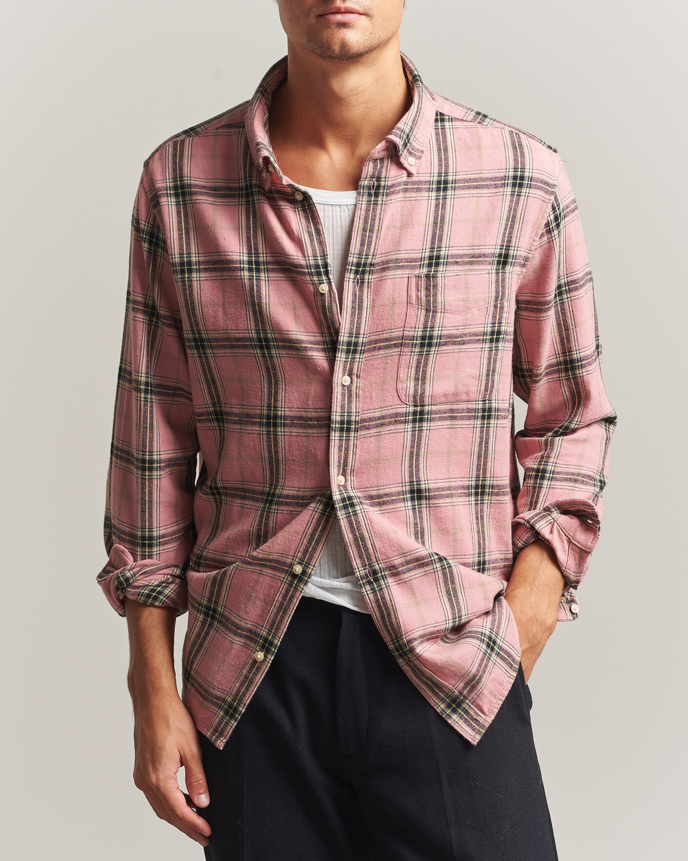 Homme | Chemises | LES DEUX | Vintage Check Shirt India Ink