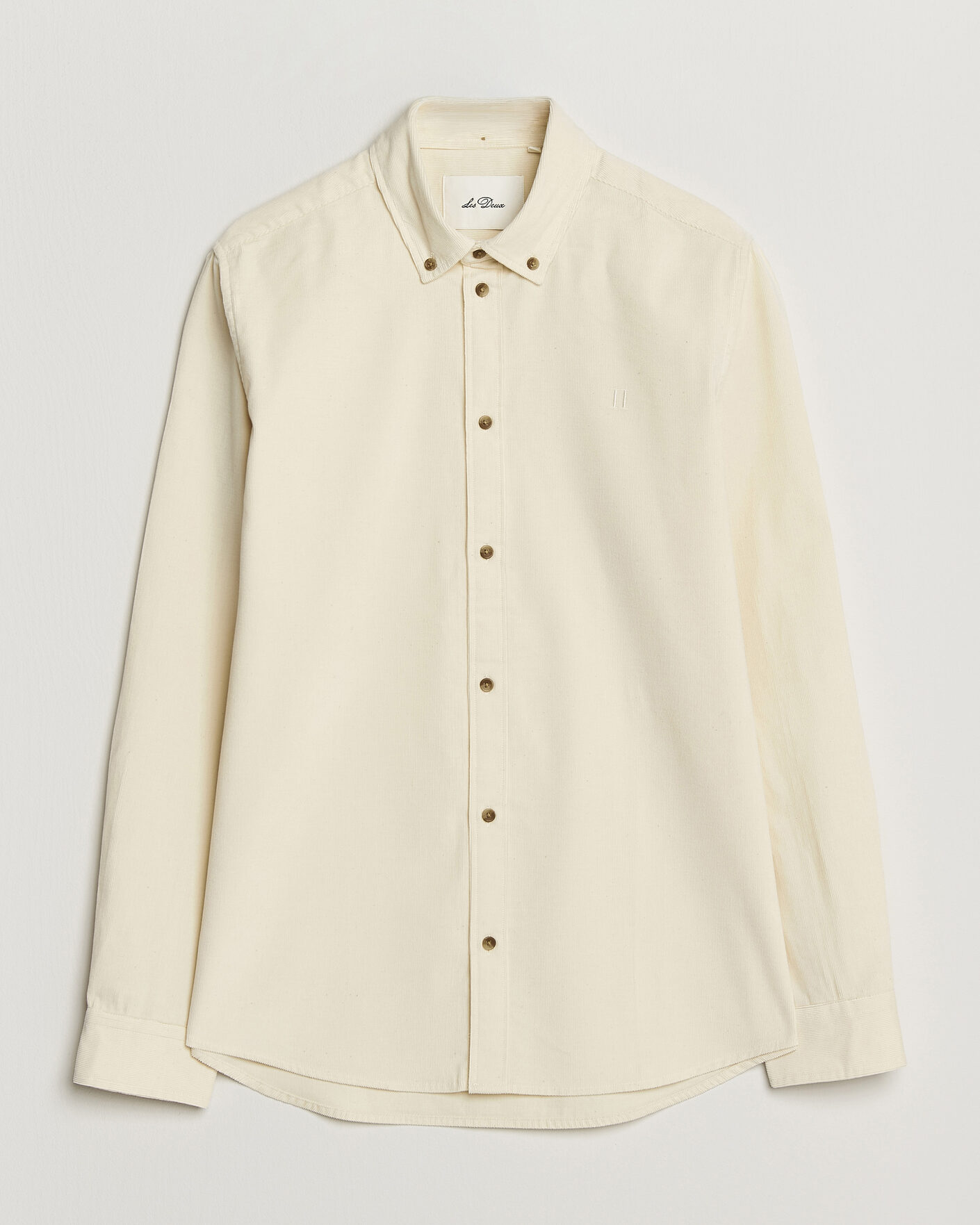 Homme | Chemises | LES DEUX | Pinwale Corduroy Shirt Ivory
