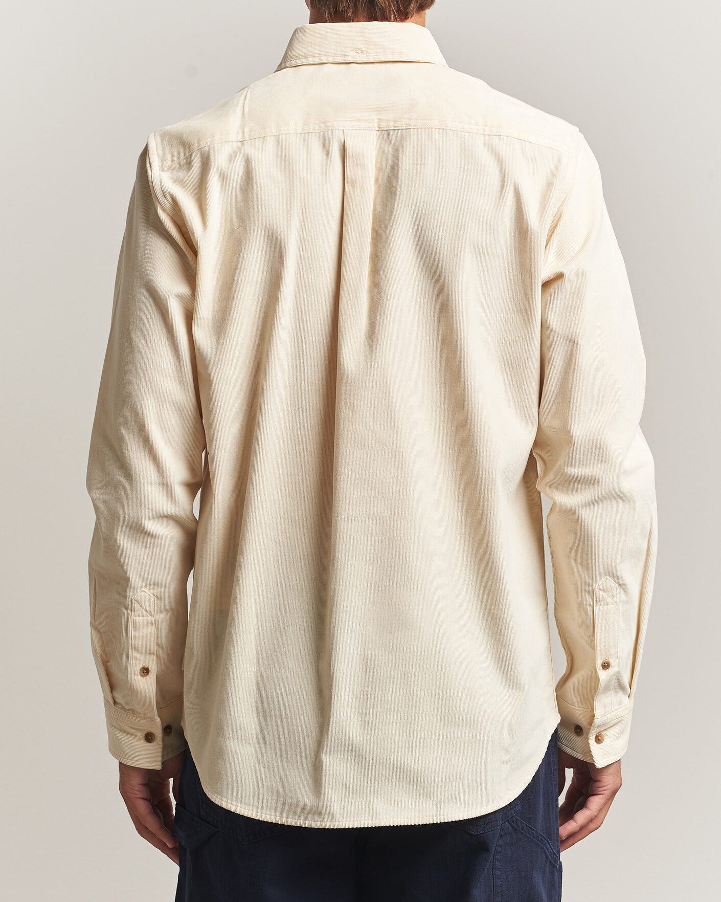 Homme | Chemises | LES DEUX | Pinwale Corduroy Shirt Ivory
